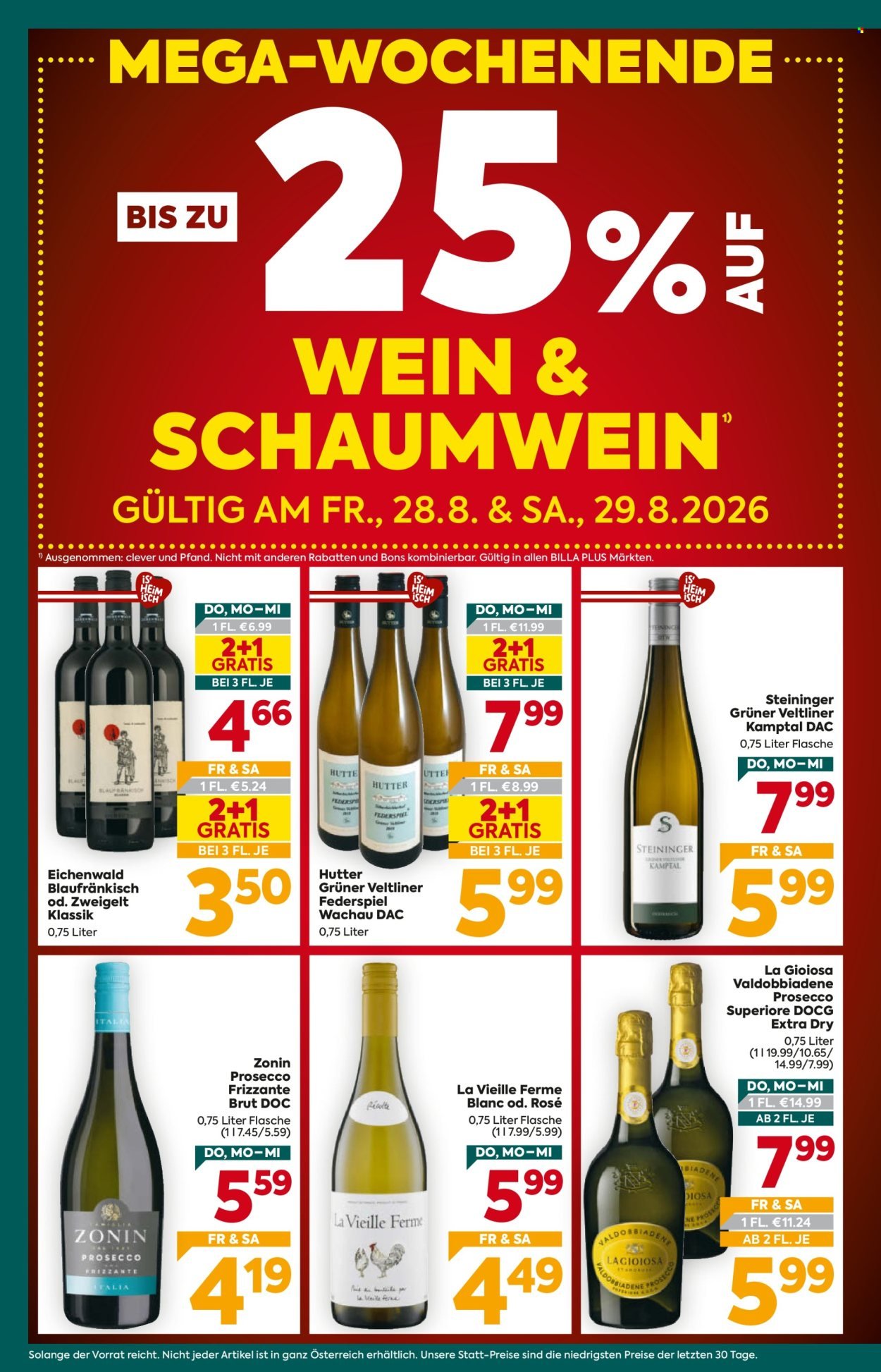 BILLA PLUS Flugblatt - Ab Donnerstag, 27.8.2026