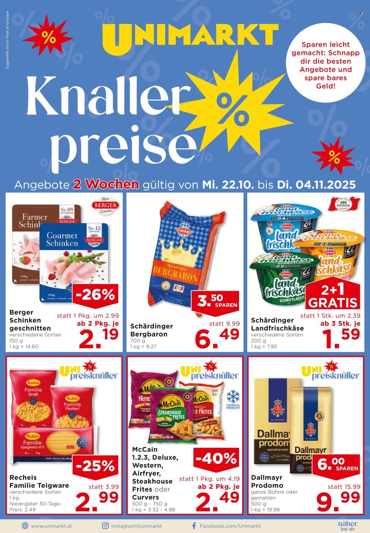 UNIMARKT Flugblatt - Ab Mittwoch, 22.10.2025 (2025-10-22 - 2025-11-04) | 1