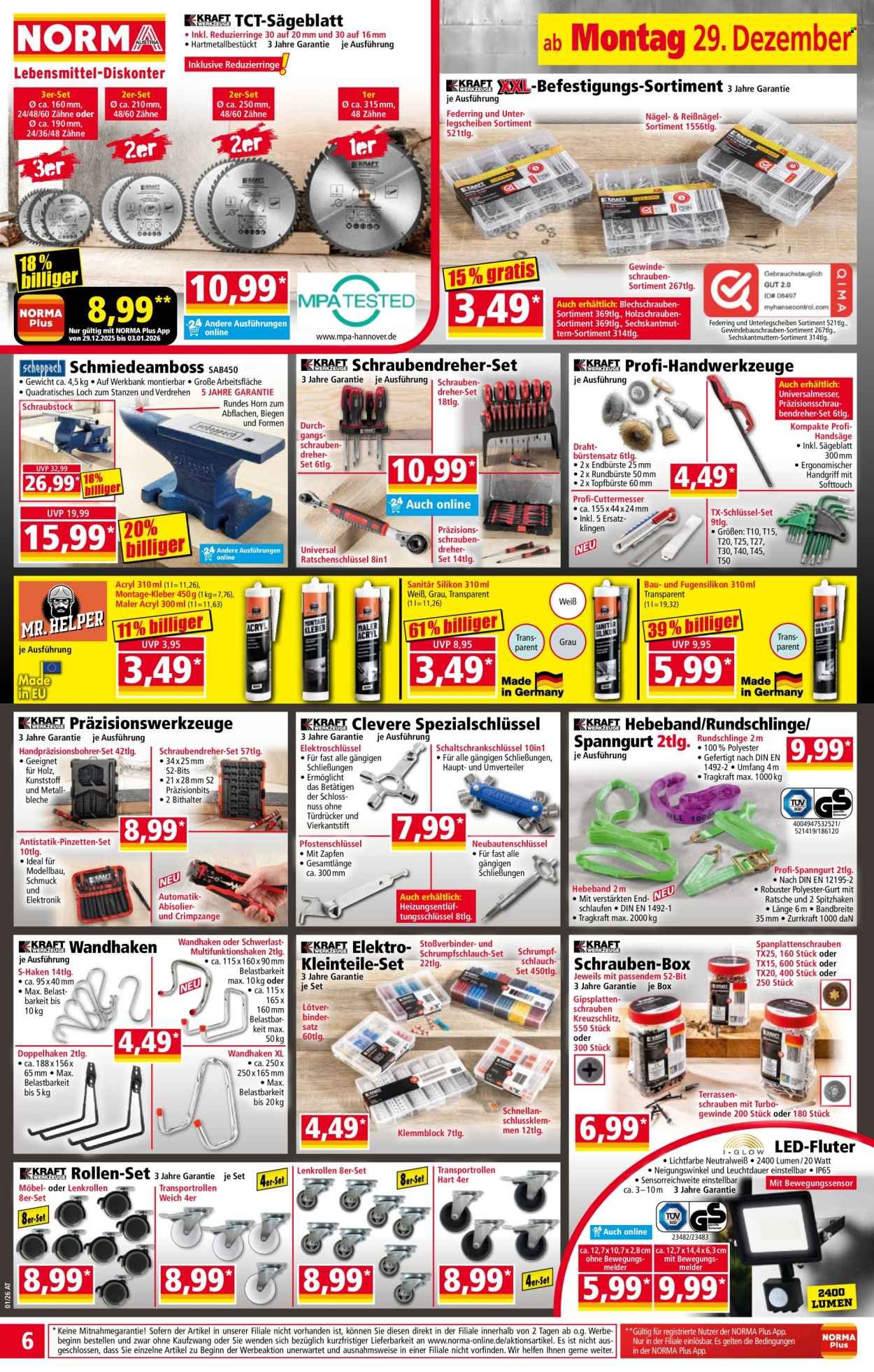 NORMA Flugblatt - Ab Montag, 29.12.2025