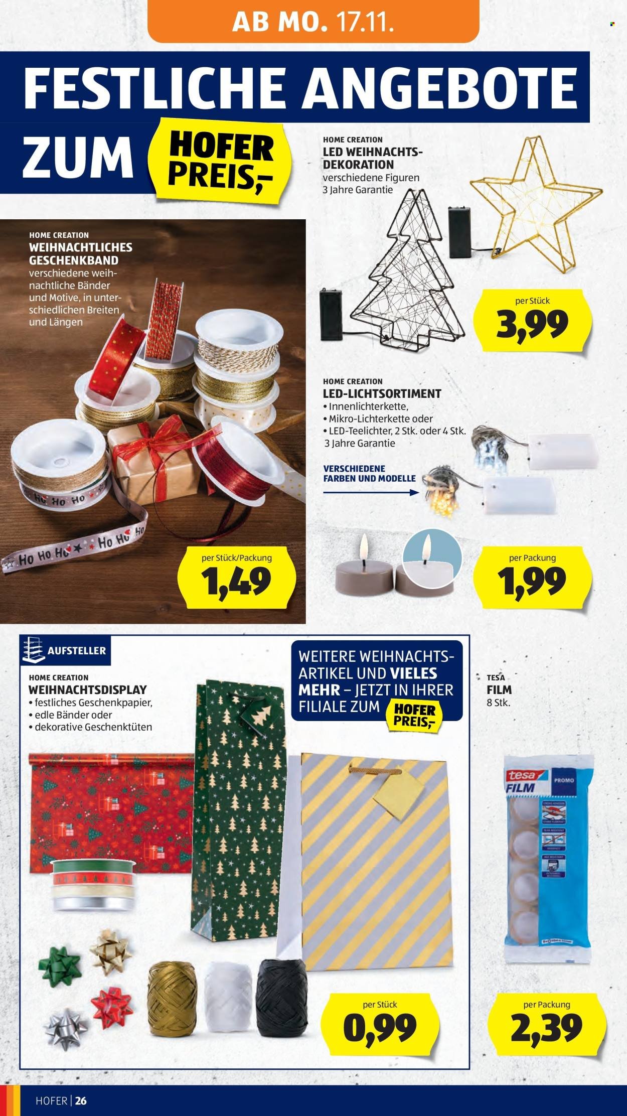 HOFER Flugblatt - Ab Freitag, 14.11.2025 (2025-11-14 - 2025-11-20)