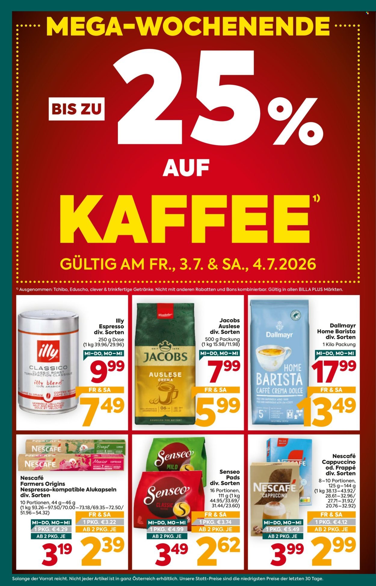 BILLA PLUS Flugblatt - Ab Mittwoch, 1.7.2026