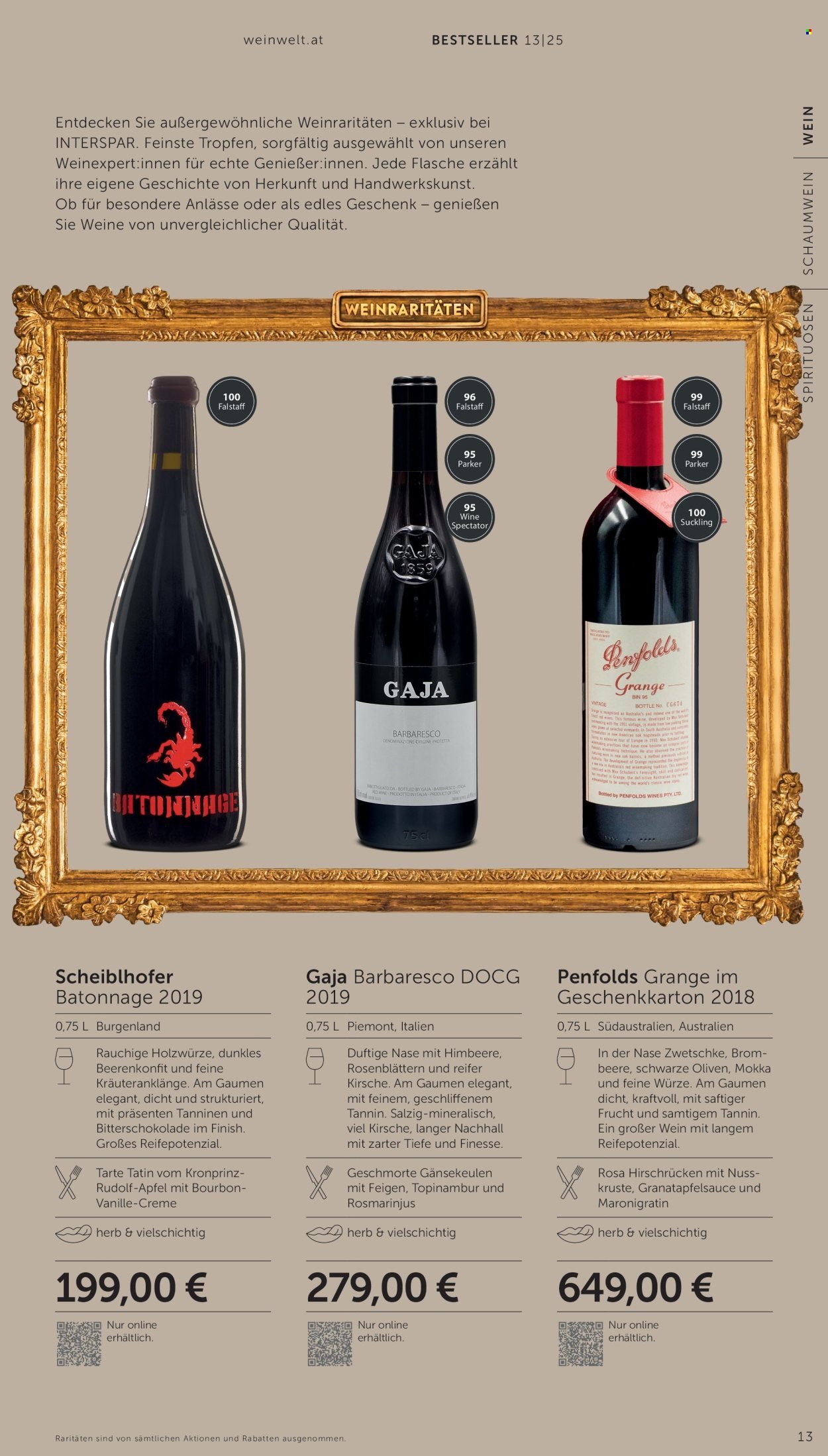 INTERSPAR Flugblatt - Weinwelt Bestseller 13 2025 (2025-12-11 - 2026-01-07) | 13