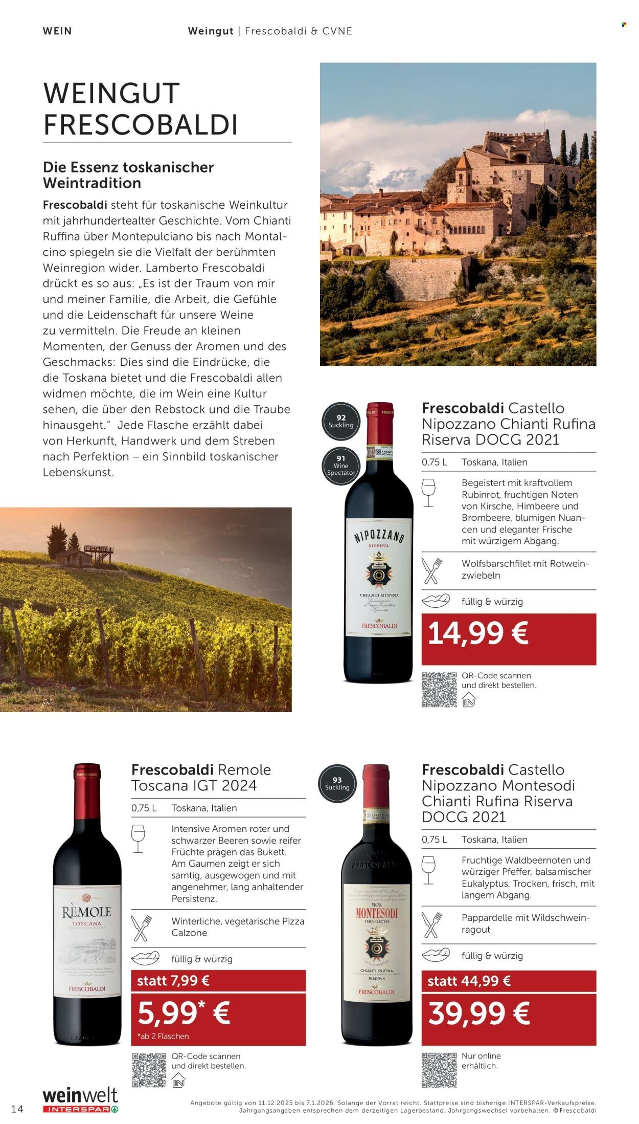 INTERSPAR Flugblatt - Weinwelt Bestseller 13 2025 (2025-12-11 - 2026-01-07) | 14