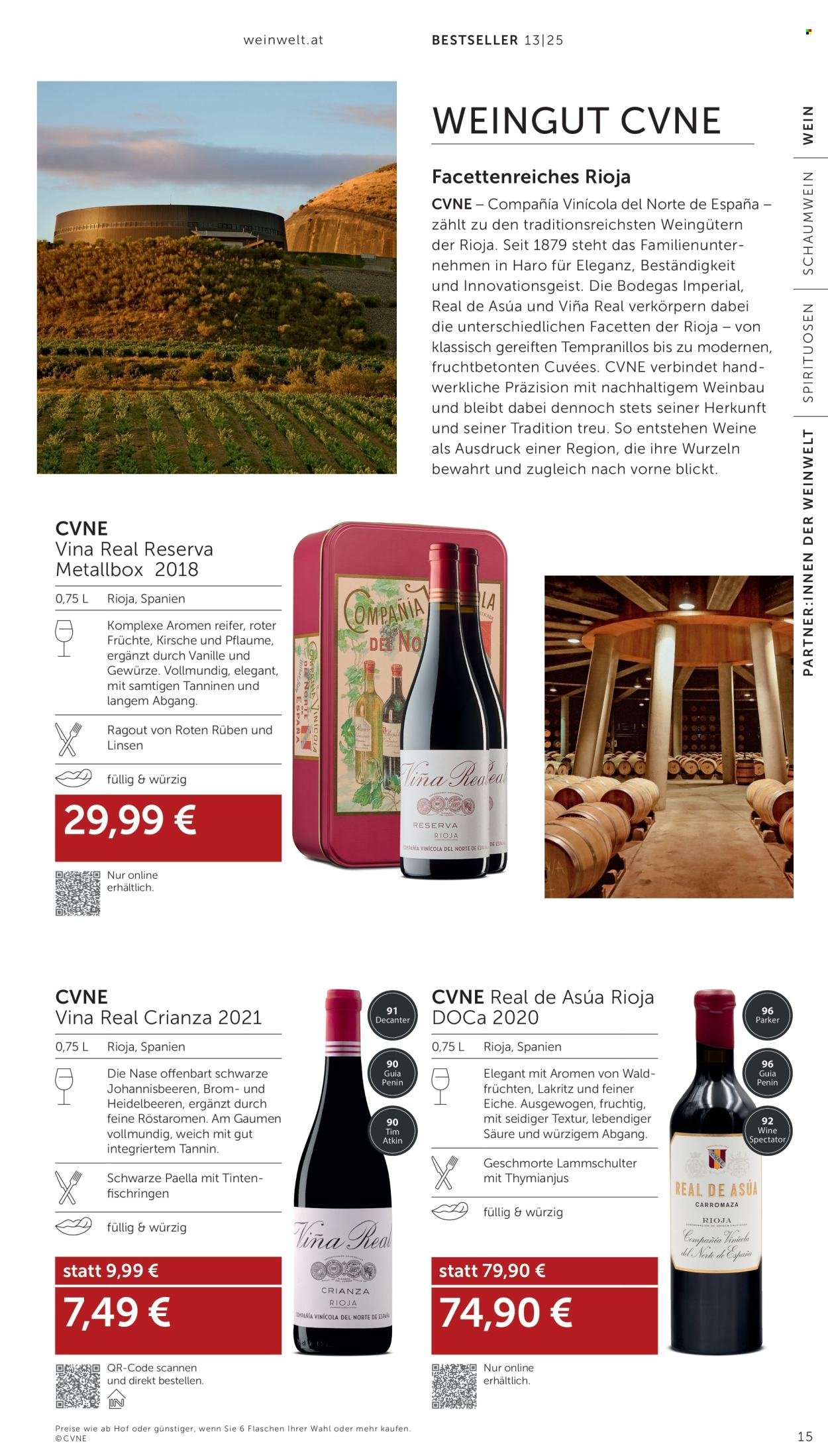 INTERSPAR Flugblatt - Weinwelt Bestseller 13 2025 (2025-12-11 - 2026-01-07) | 15