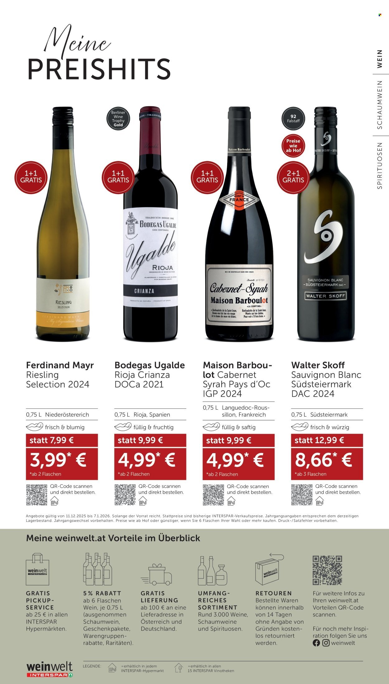 INTERSPAR Flugblatt - Weinwelt Bestseller 13 2025