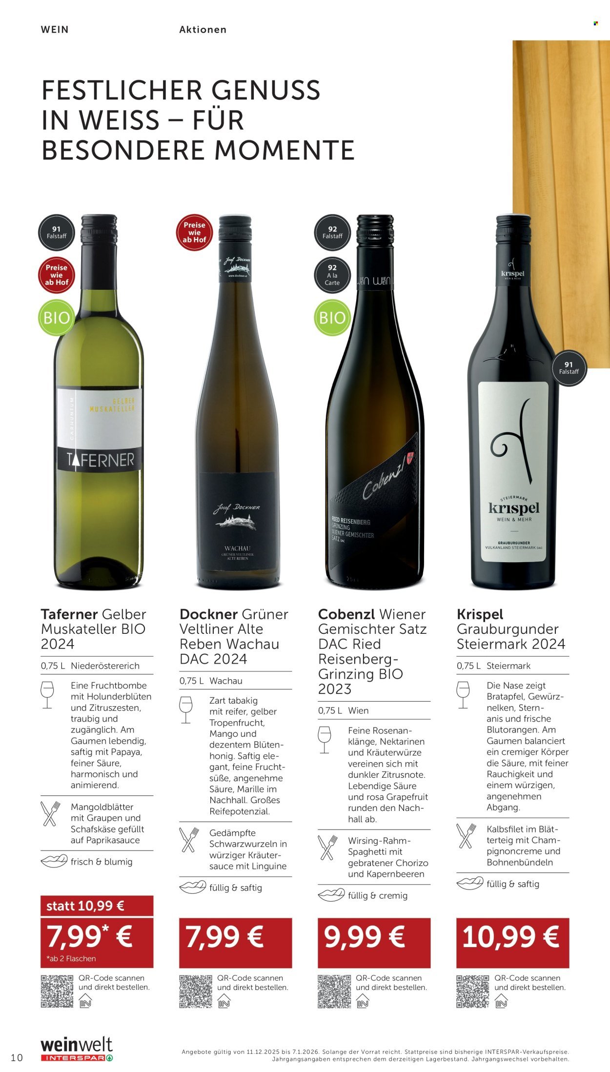 INTERSPAR Flugblatt - Weinwelt Bestseller 13 2025 (2025-12-11 - 2026-01-07) | 10