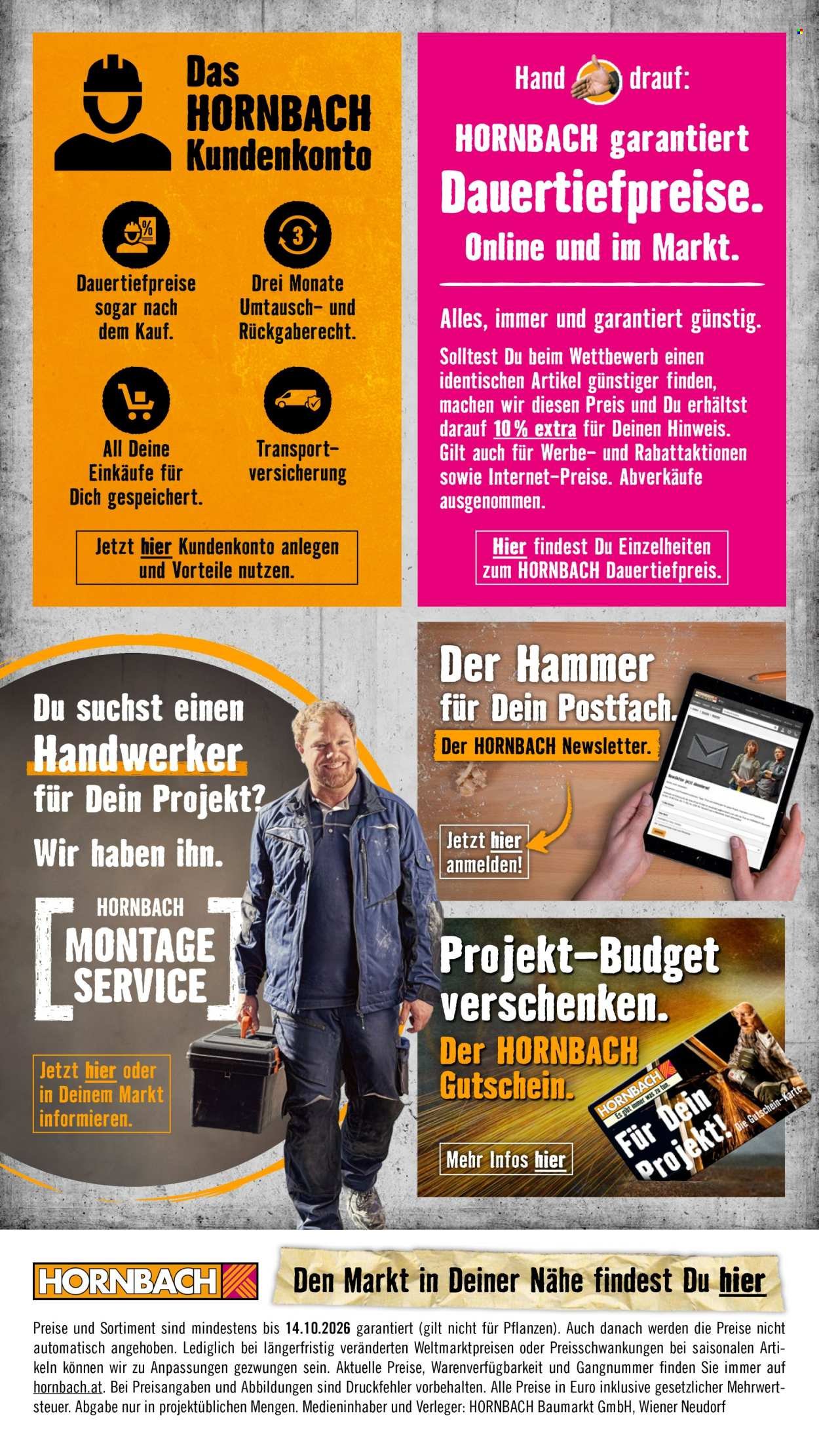 HORNBACH Flugblatt - Ab Montag, 28.9.2026