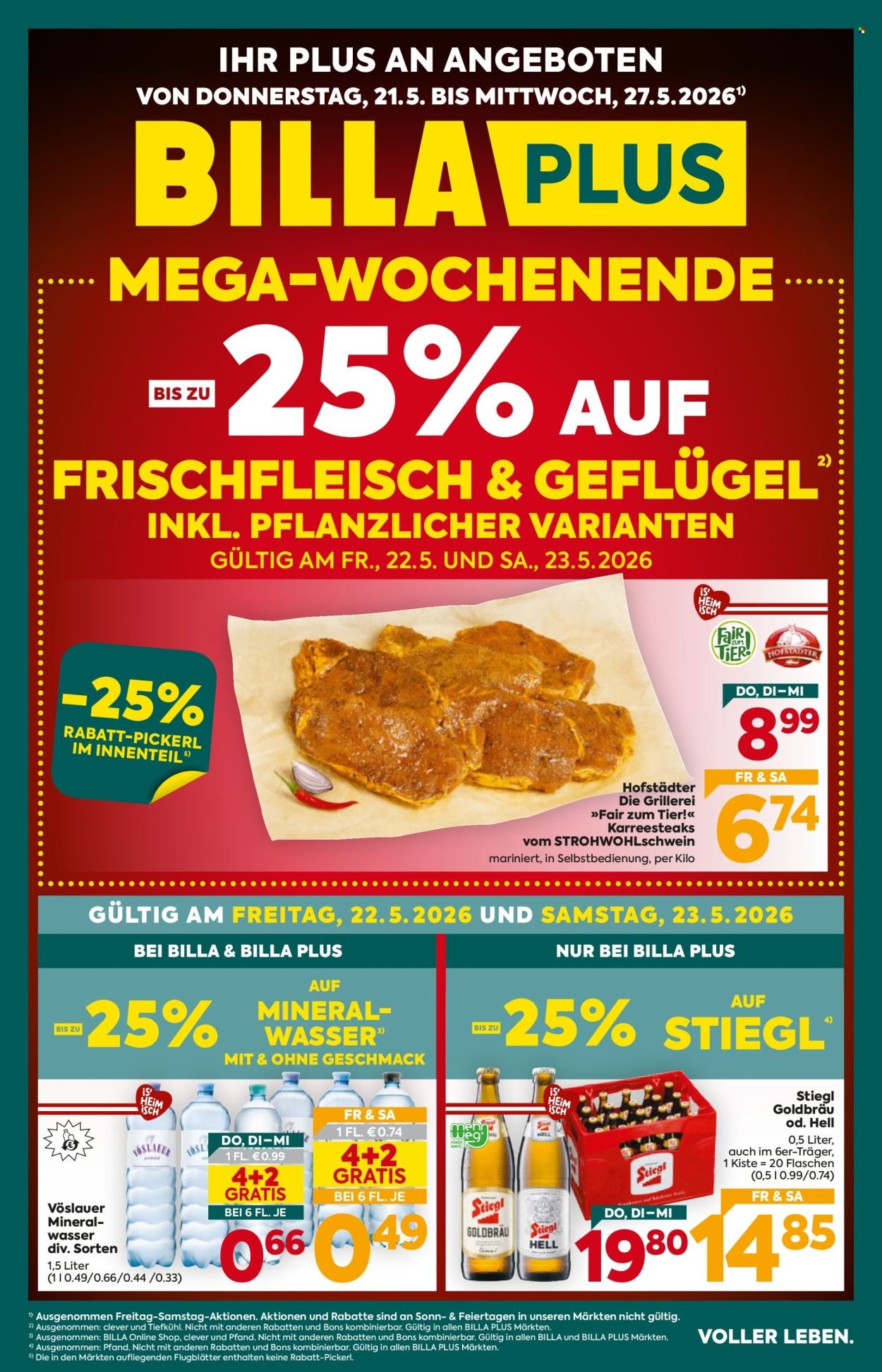 BILLA PLUS Flugblatt - Ab Donnerstag, 21.5.2026