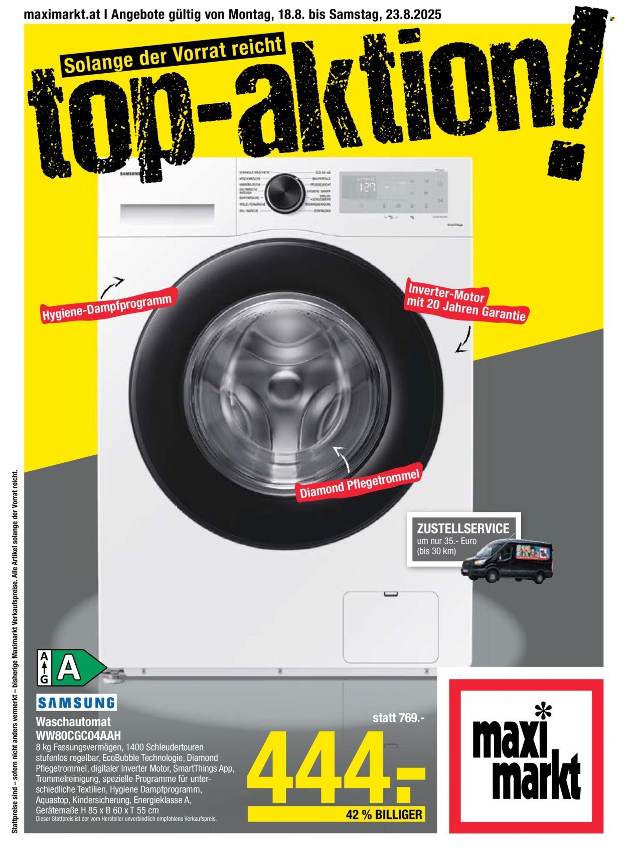MAXIMARKT Flugblatt - Ab Montag, 18.8.2025 (2025-08-18 - 2025-08-23) | 1