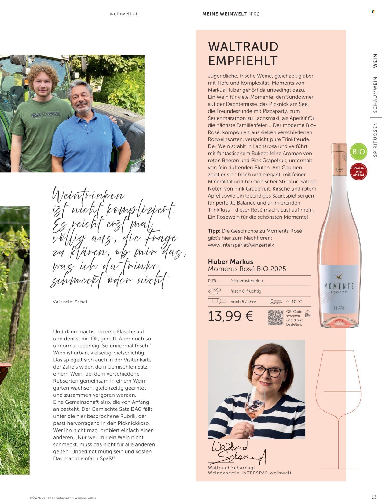 INTERSPAR Flugblatt - weinwelt Magazin Sommer