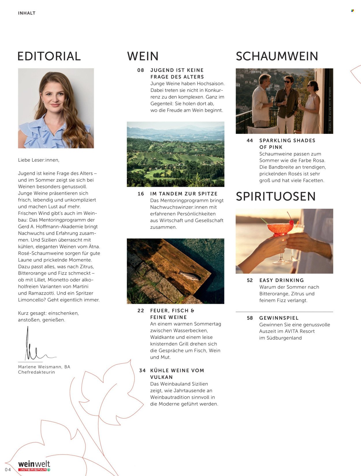 INTERSPAR Flugblatt - weinwelt Magazin Sommer