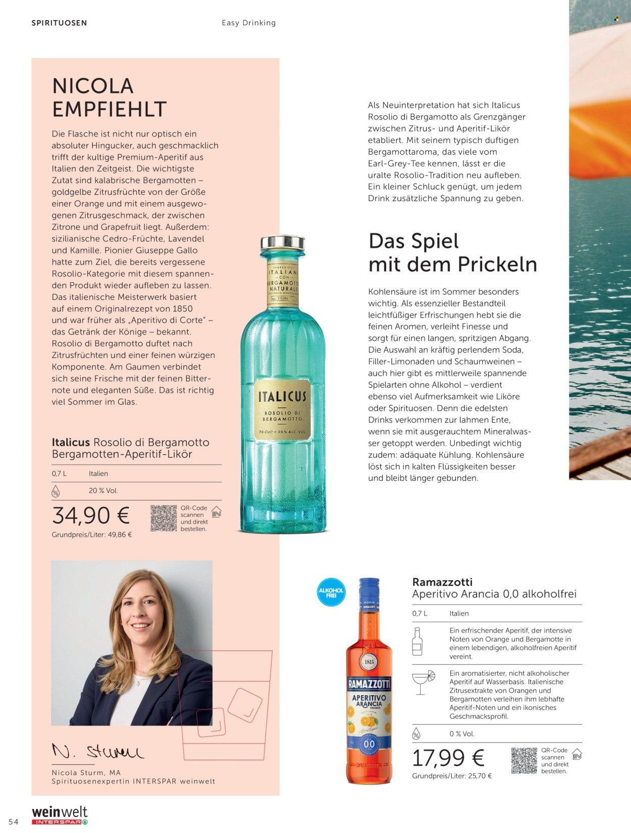 INTERSPAR Flugblatt - weinwelt Magazin Sommer