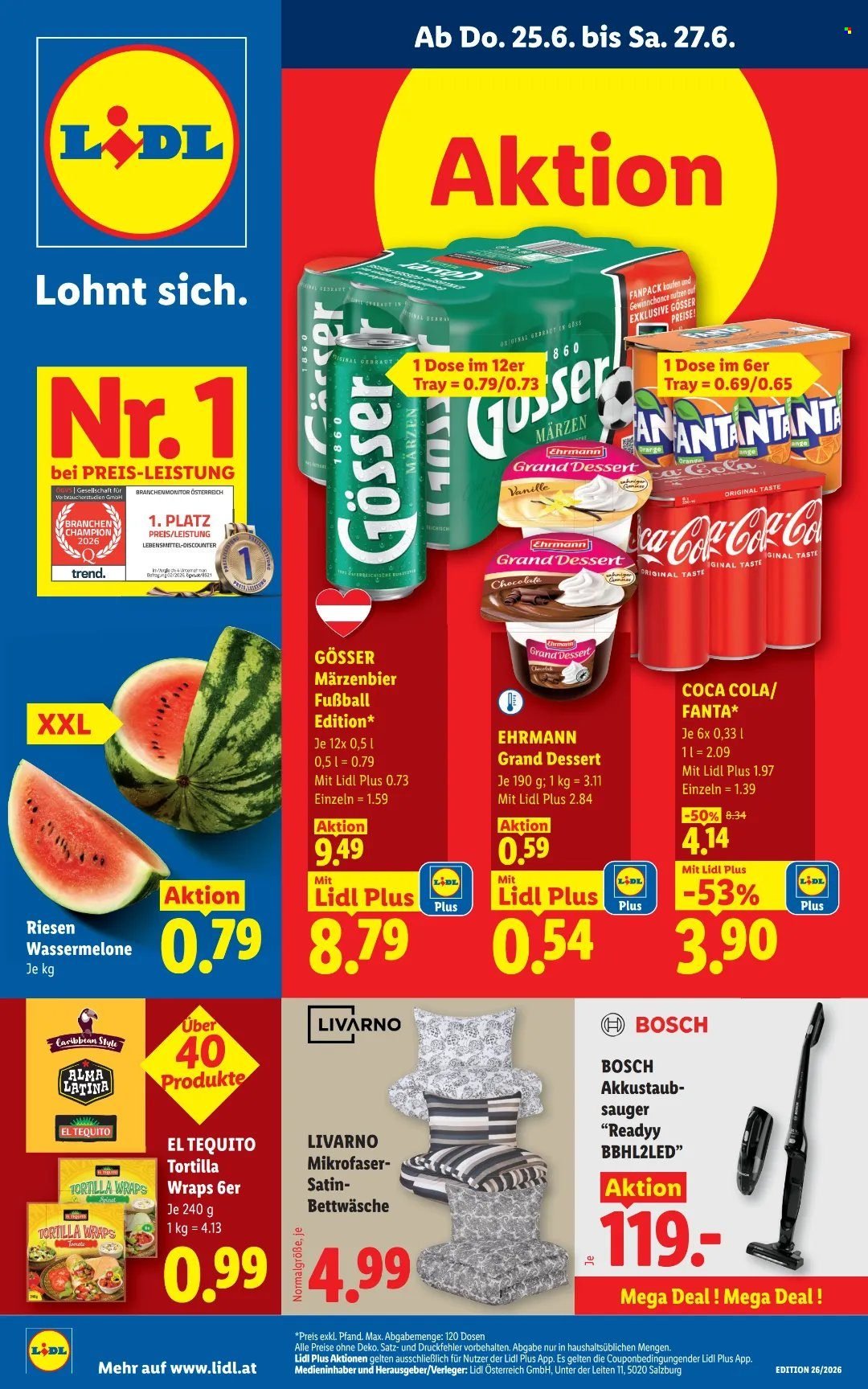 LIDL Flugblatt - Ab Donnerstag, 25.6.2026