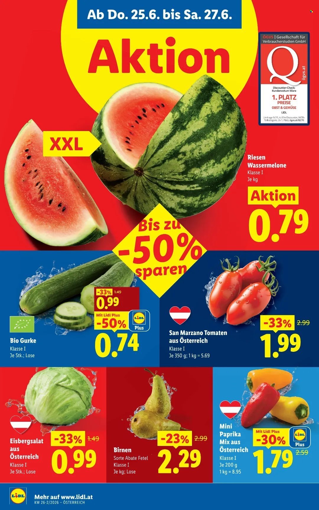 LIDL Flugblatt - Ab Donnerstag, 25.6.2026