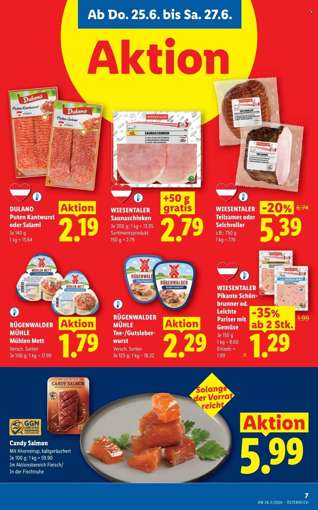 LIDL Flugblatt - Ab Donnerstag, 25.6.2026