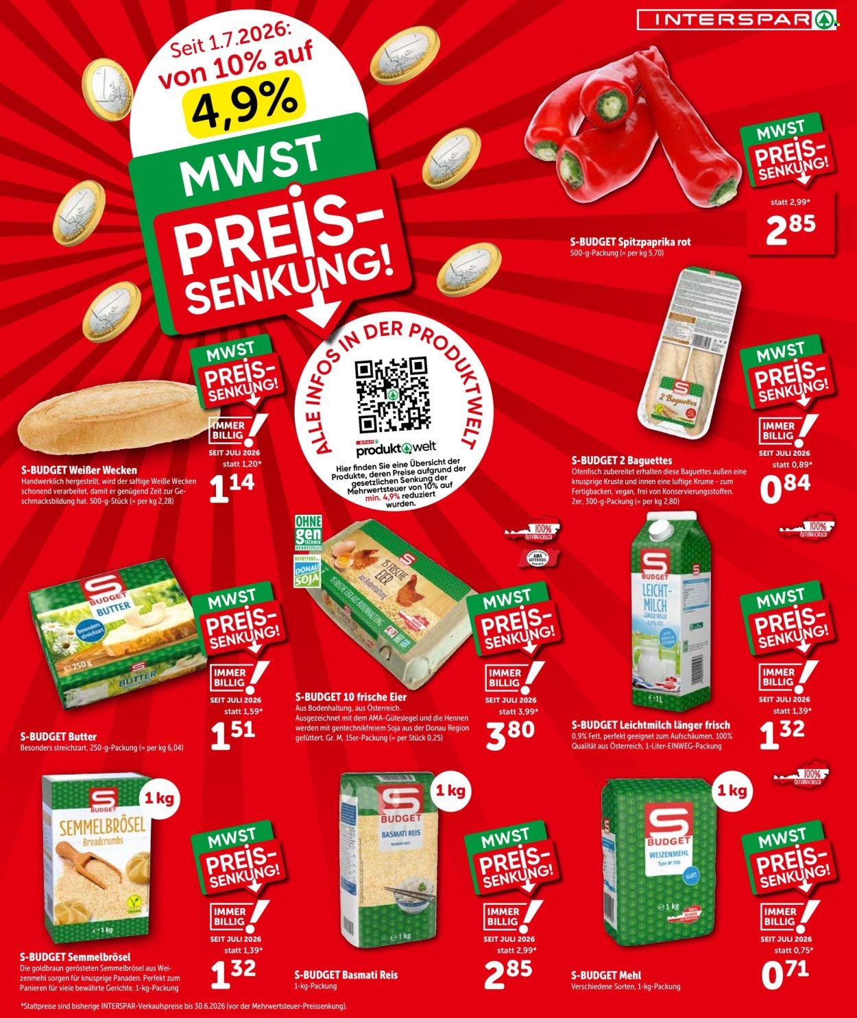 INTERSPAR Flugblatt - Ab Donnerstag, 9.7.2026