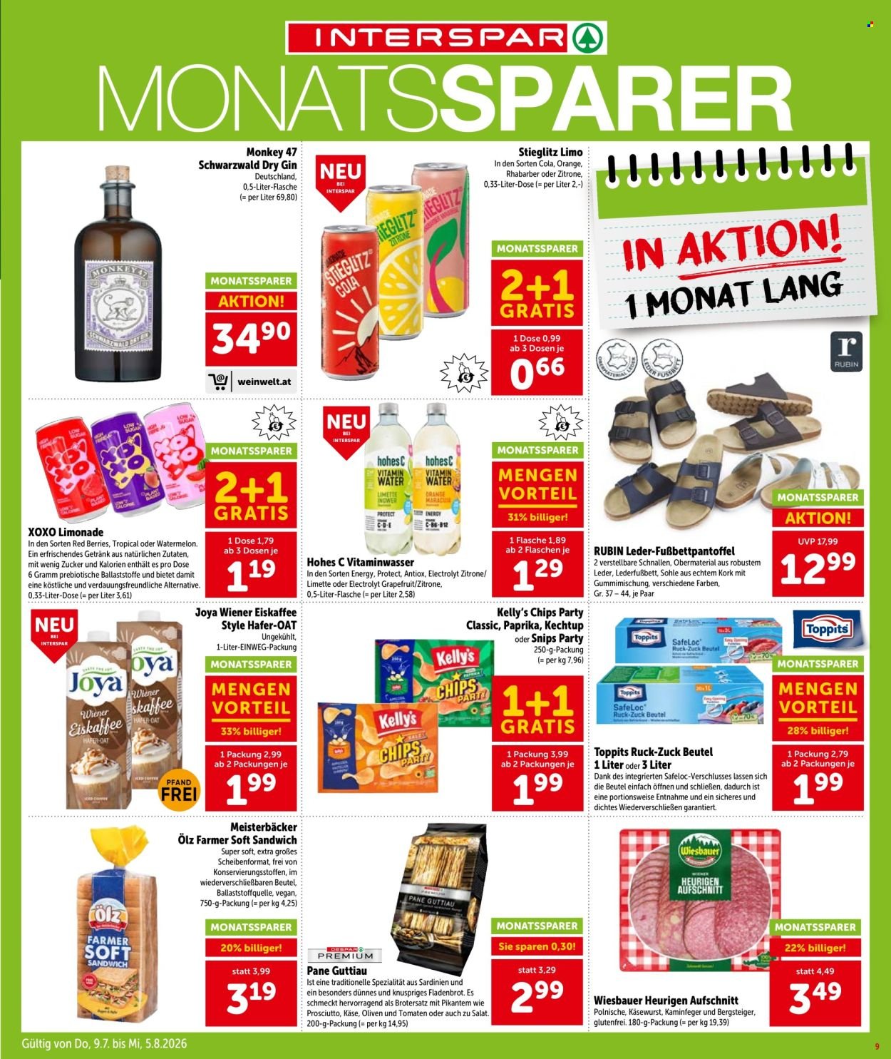 INTERSPAR Flugblatt - Ab Donnerstag, 9.7.2026