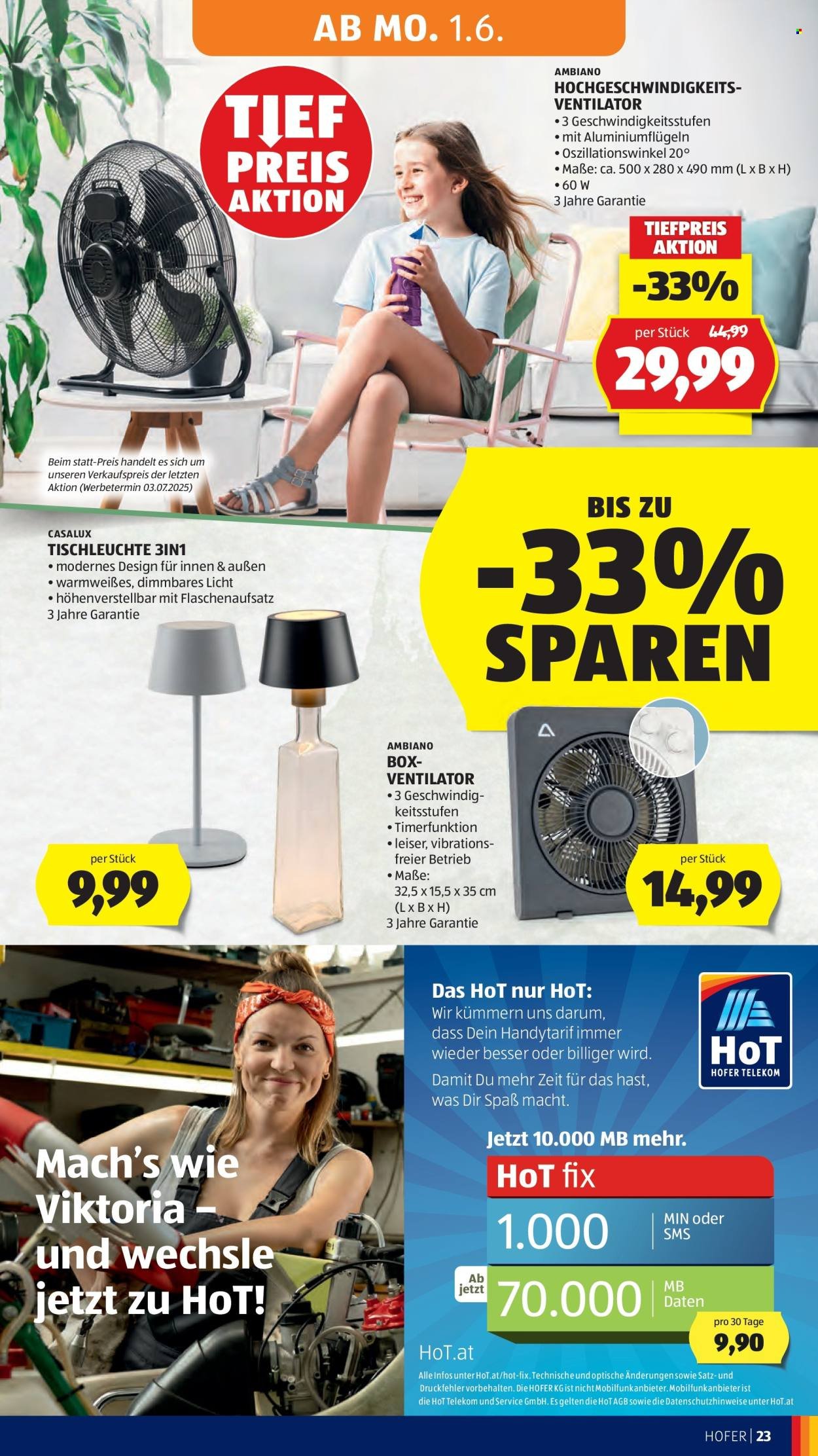 HOFER Flugblatt - Ab Freitag, 29.5.2026
