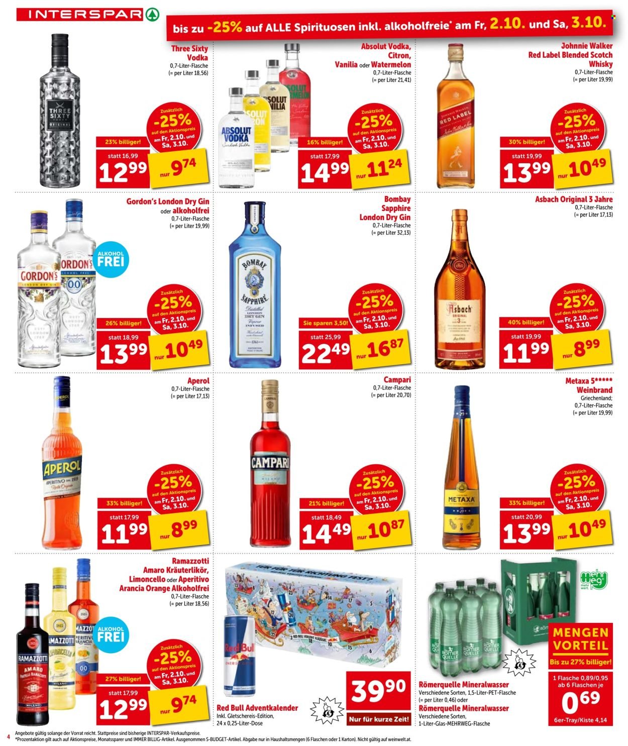 INTERSPAR Flugblatt - Ab Donnerstag, 1.10.2026
