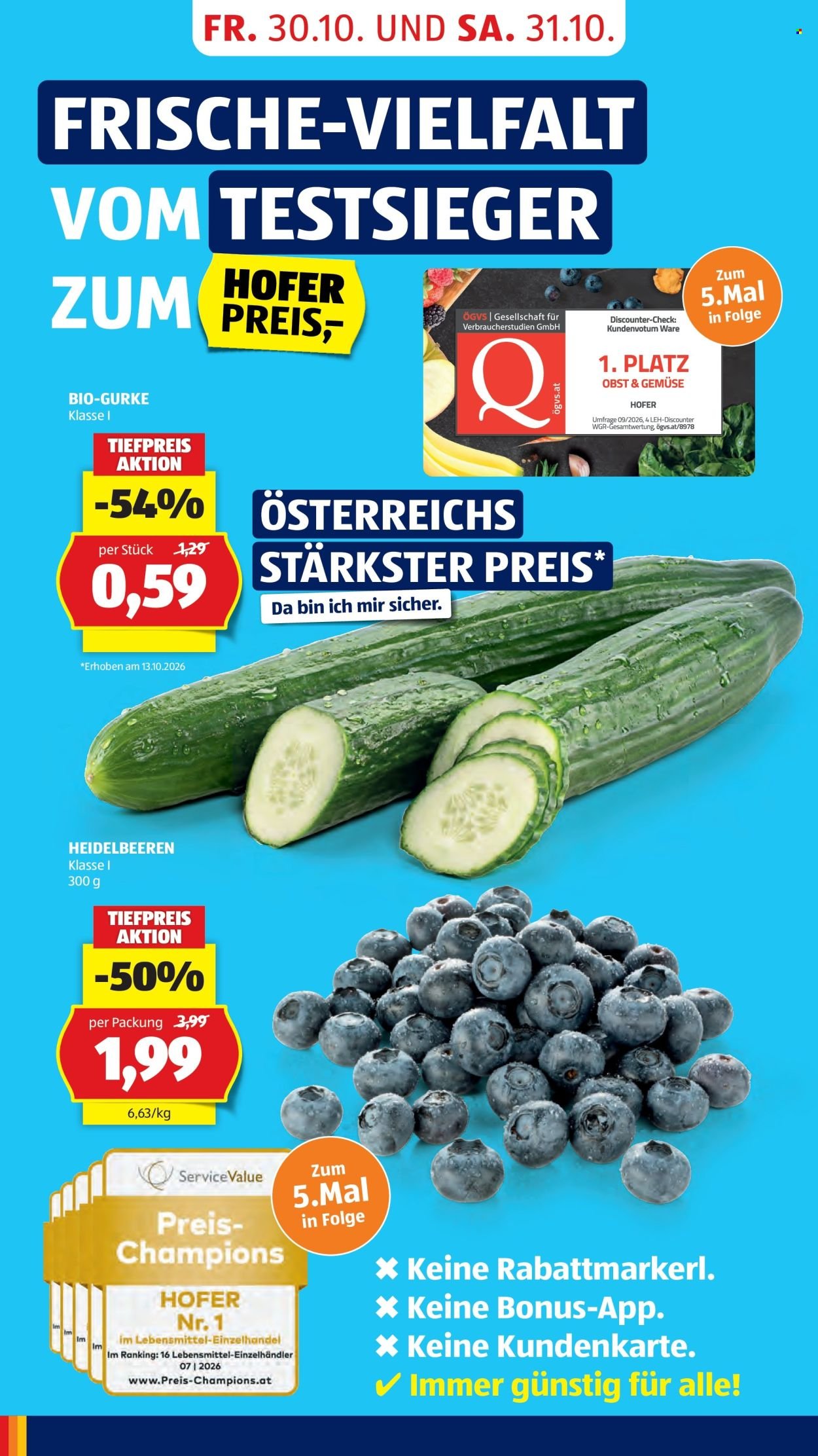 HOFER Flugblatt - Ab Freitag, 30.10.2026