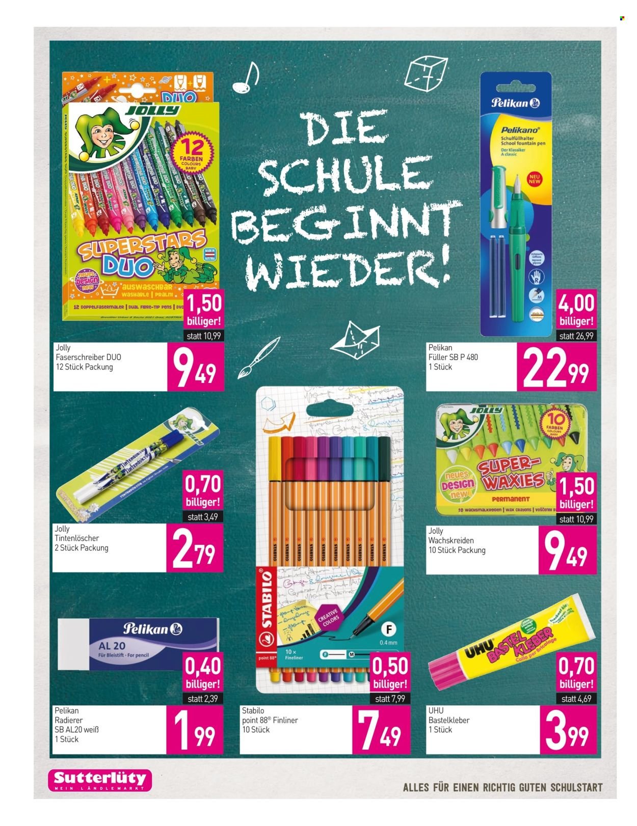 SUTTERLÜTY Flugblatt - Ab Donnerstag, 27.8.2026