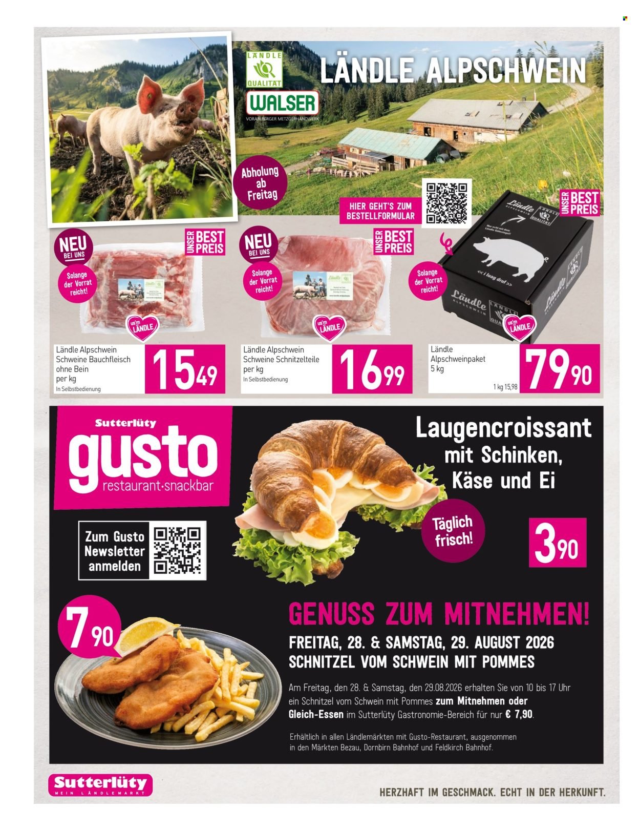 SUTTERLÜTY Flugblatt - Ab Donnerstag, 27.8.2026