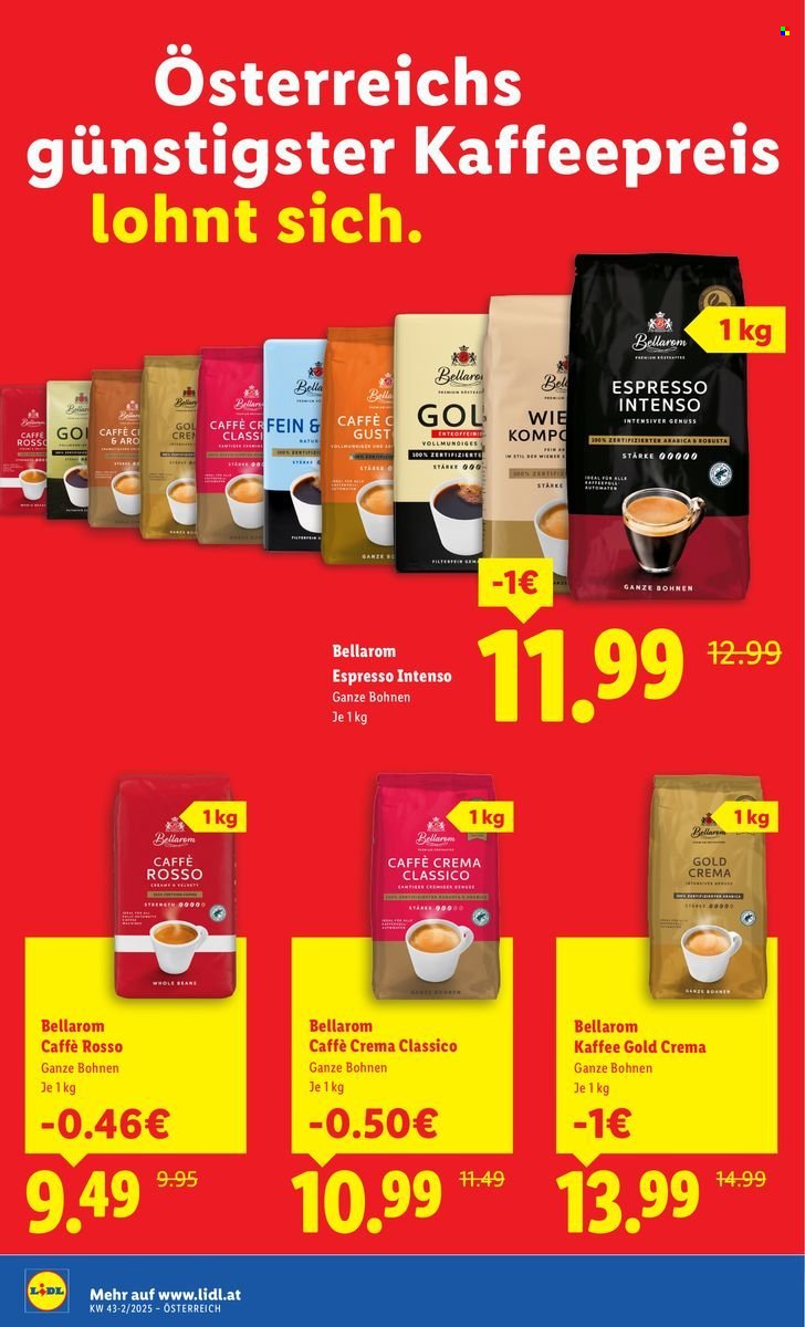 LIDL Flugblatt - Österreichs günstigster Kaffee (2025-10-28) | 1