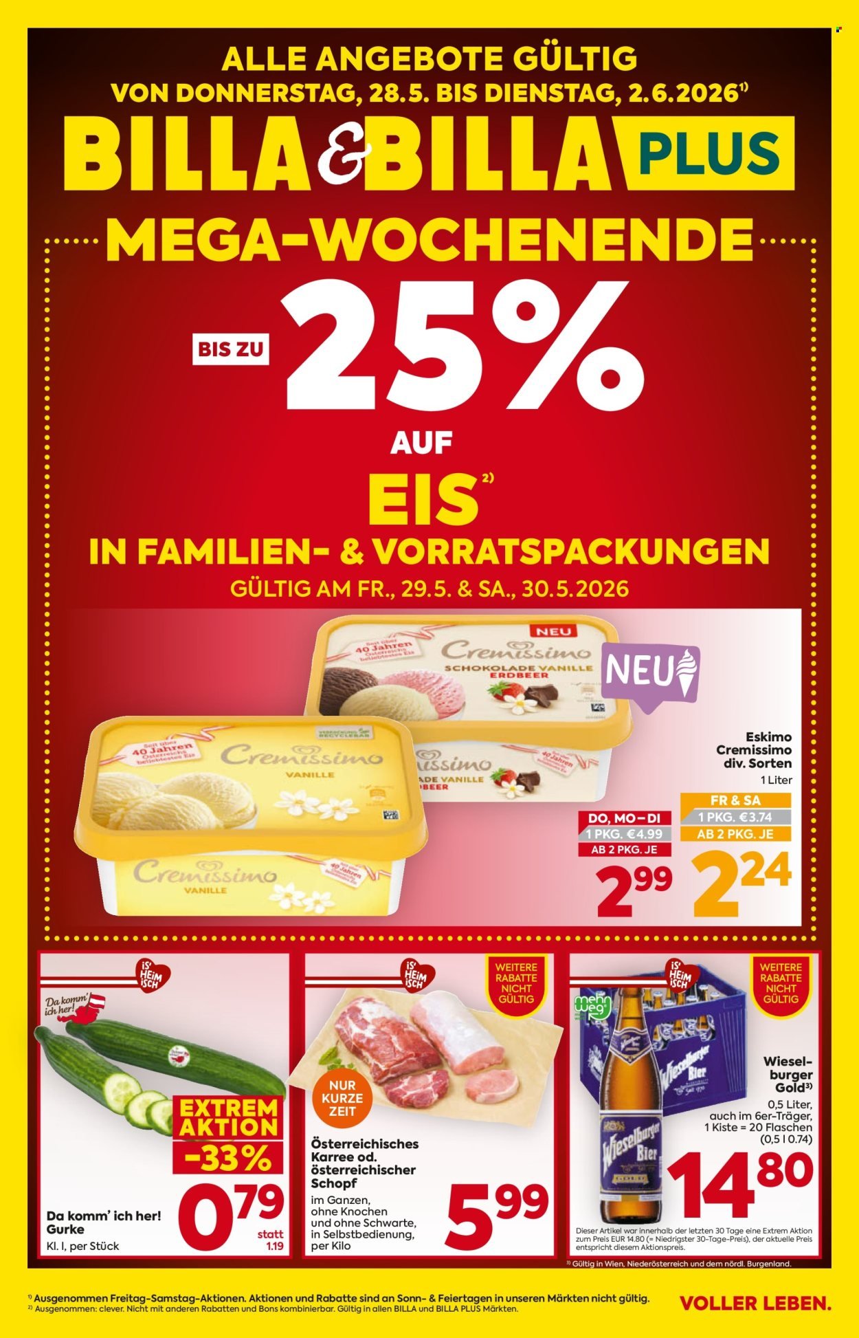 BILLA Flugblatt - Ab Donnerstag, 28.5.2026