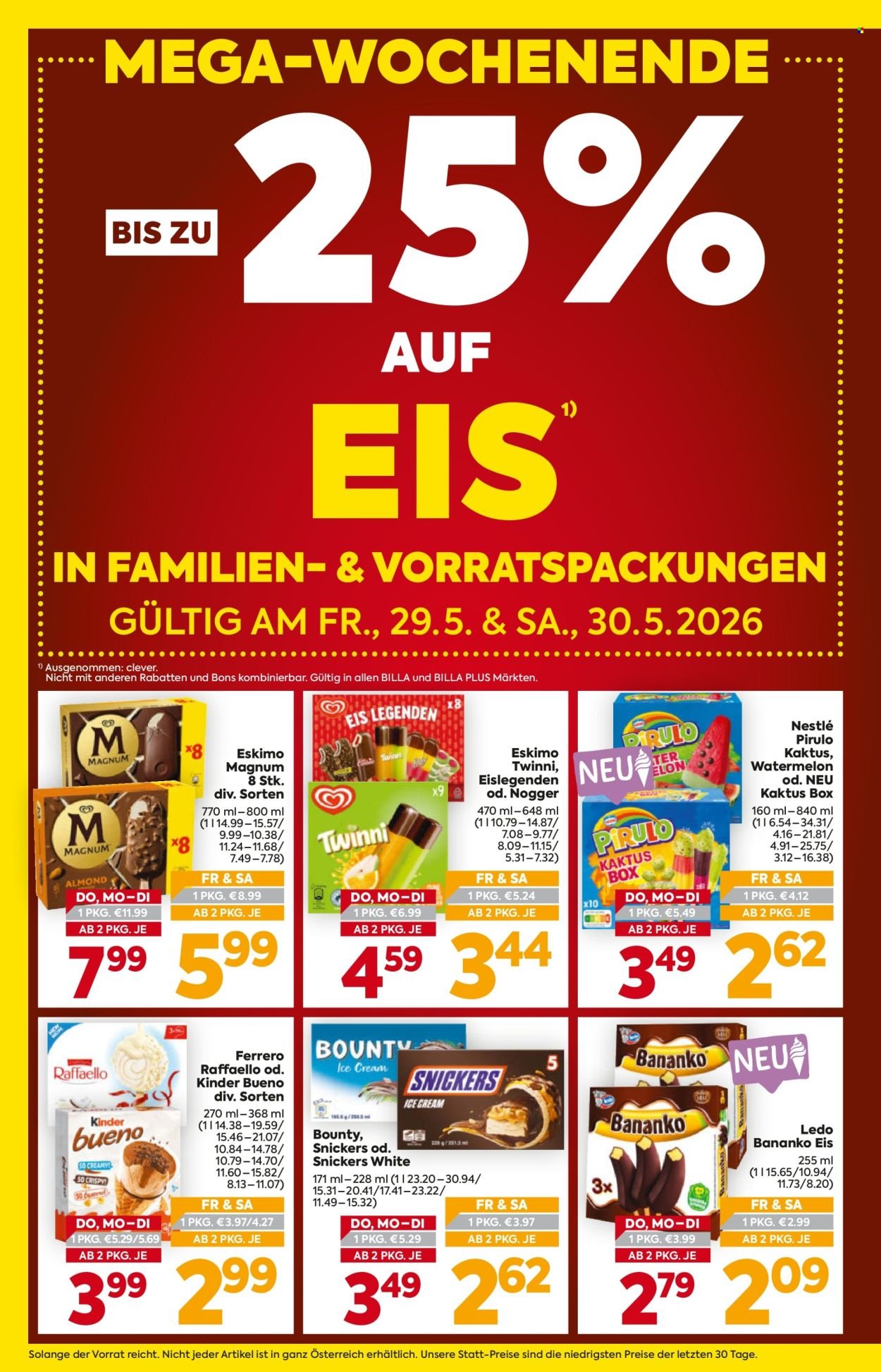 BILLA Flugblatt - Ab Donnerstag, 28.5.2026