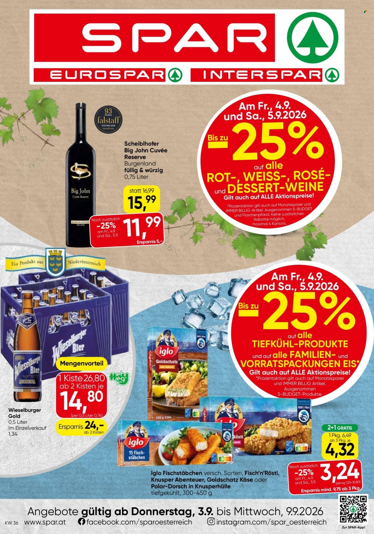 SPAR Flugblatt - Ab Donnerstag, 3.9.2026