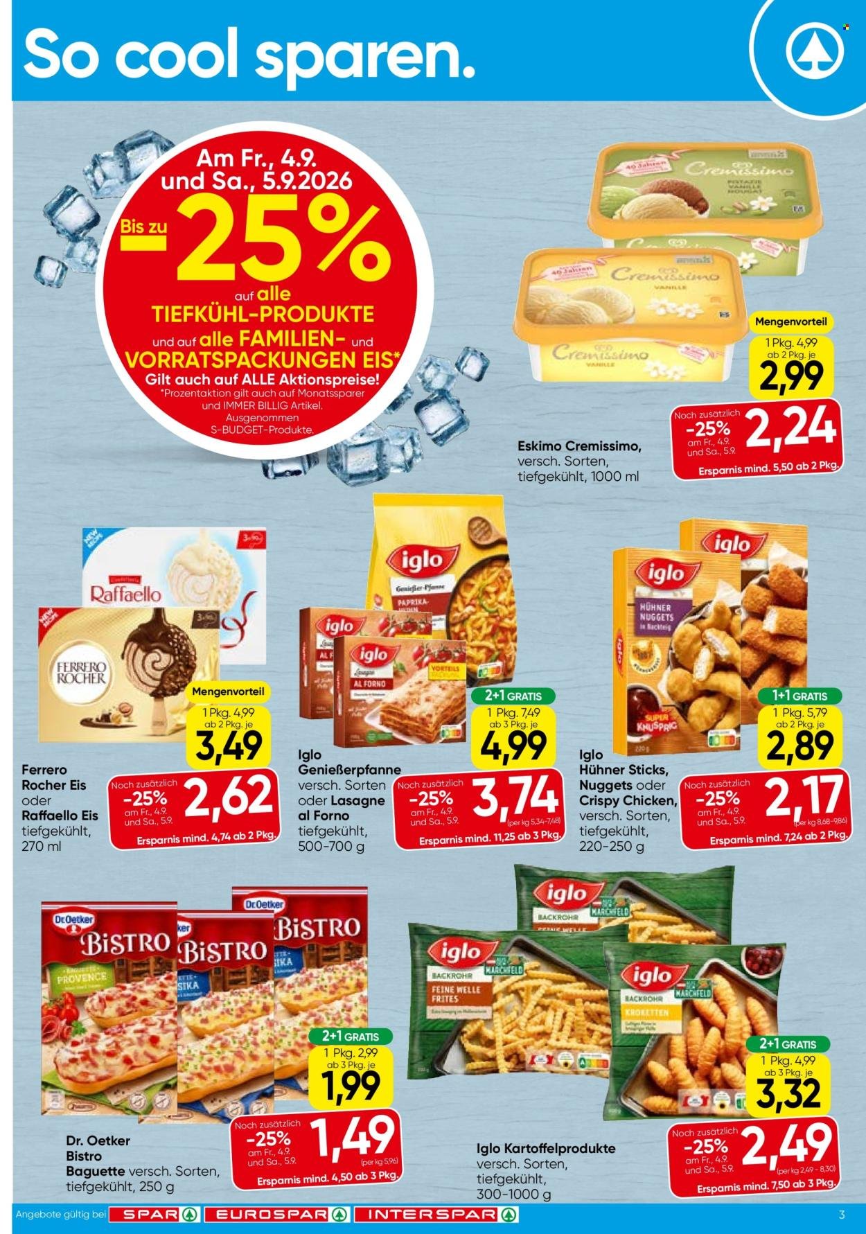 SPAR Flugblatt - Ab Donnerstag, 3.9.2026
