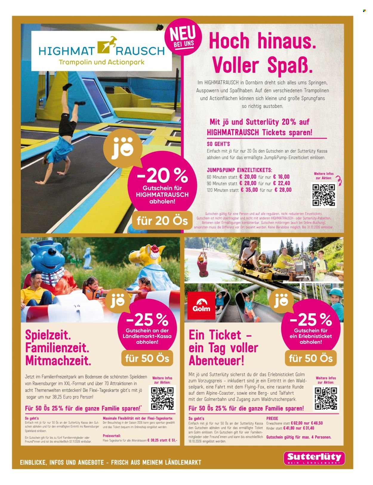 SUTTERLÜTY Flugblatt - Ab Donnerstag, 8.10.2026