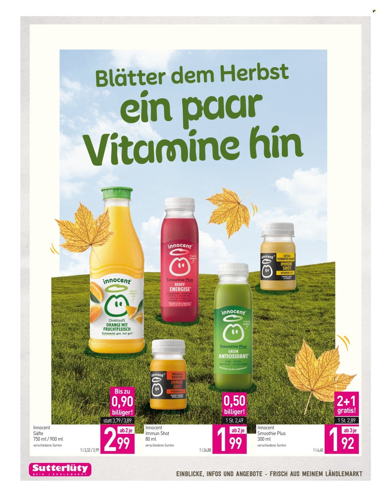 SUTTERLÜTY Flugblatt - Ab Donnerstag, 8.10.2026