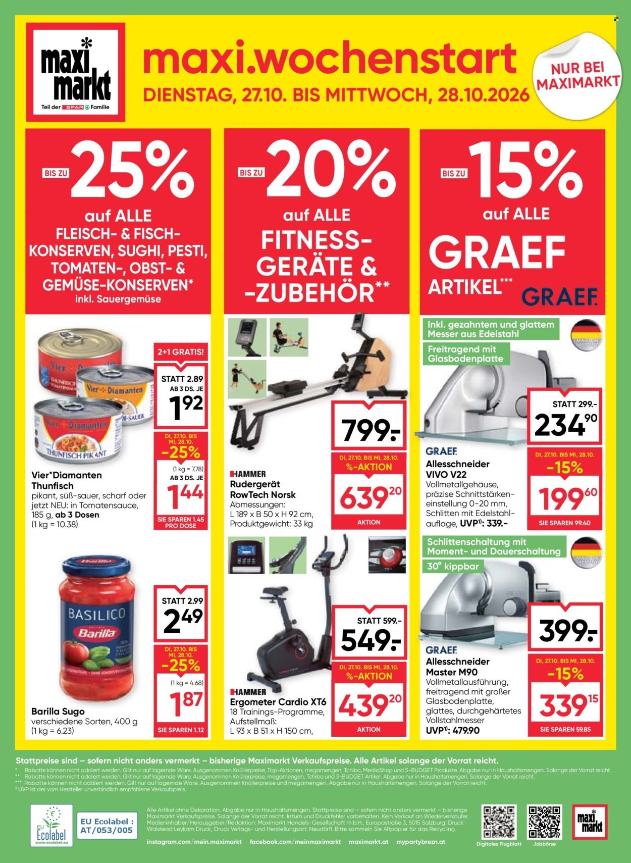 MAXIMARKT Flugblatt - Ab Donnerstag, 22.10.2026