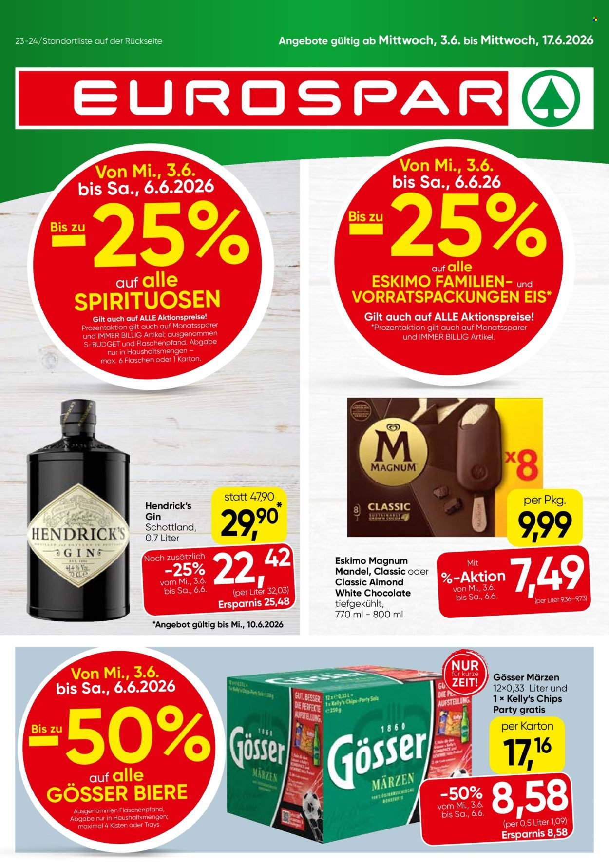 EUROSPAR Flugblatt - Ab Mittwoch, 3.6.2026