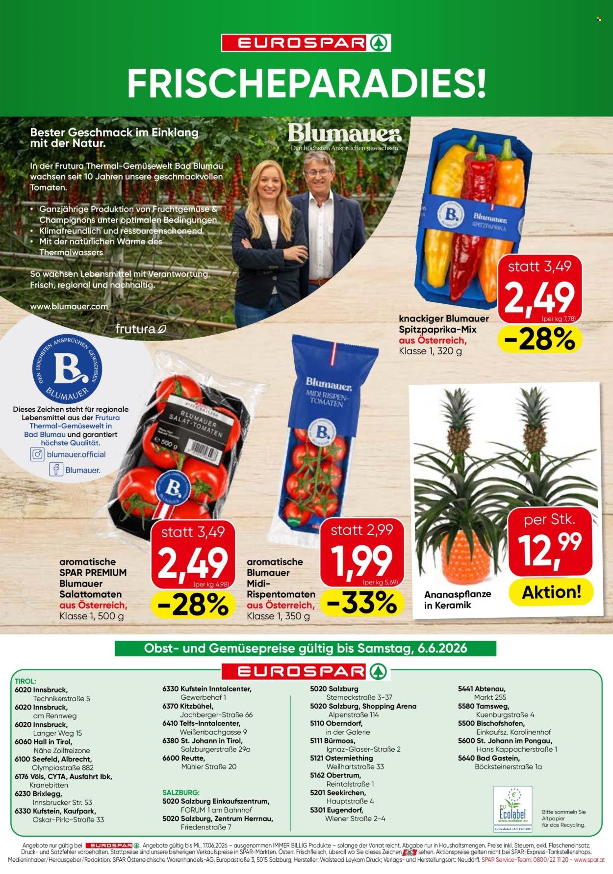 EUROSPAR Flugblatt - Ab Mittwoch, 3.6.2026