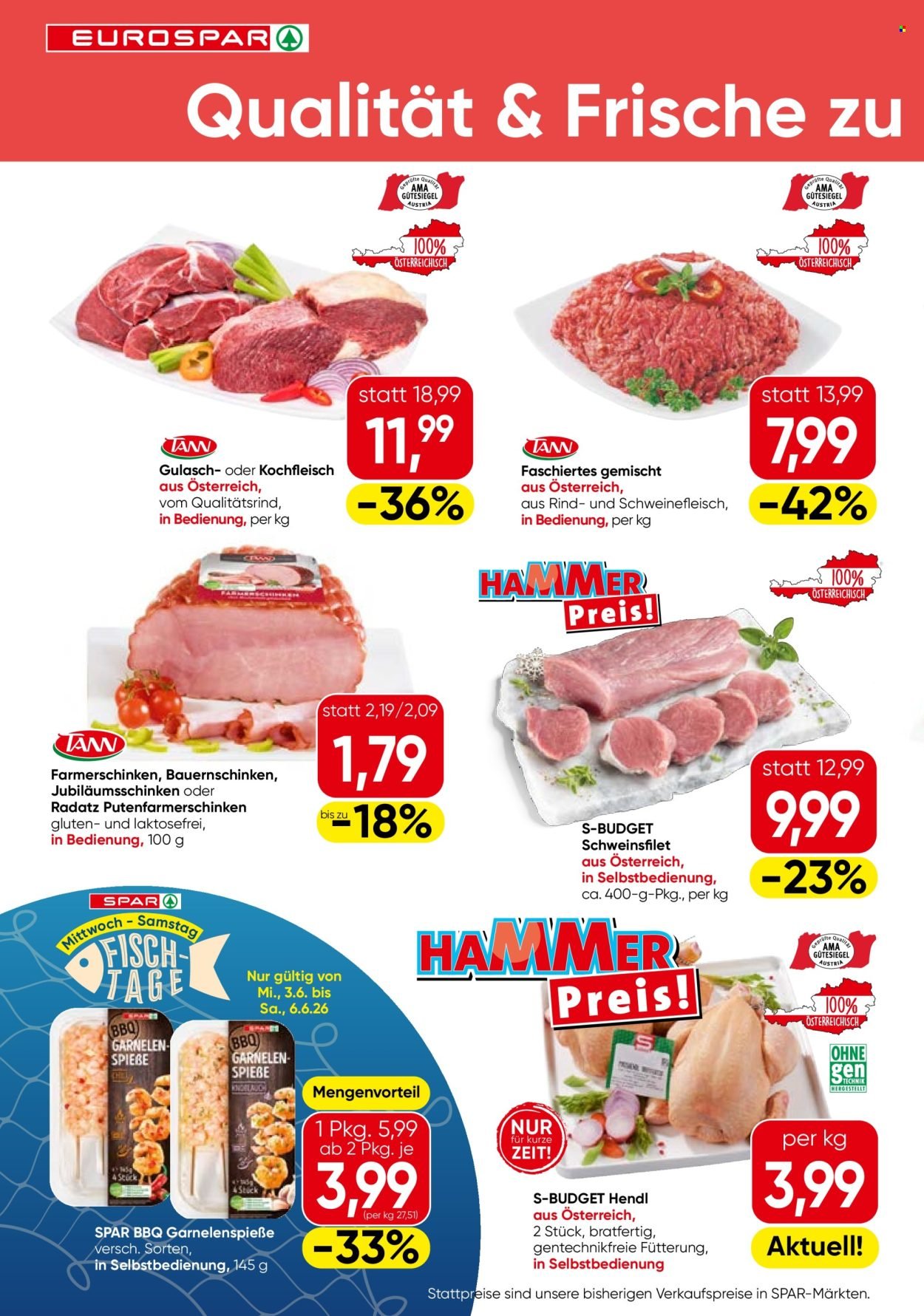 EUROSPAR Flugblatt - Ab Mittwoch, 3.6.2026