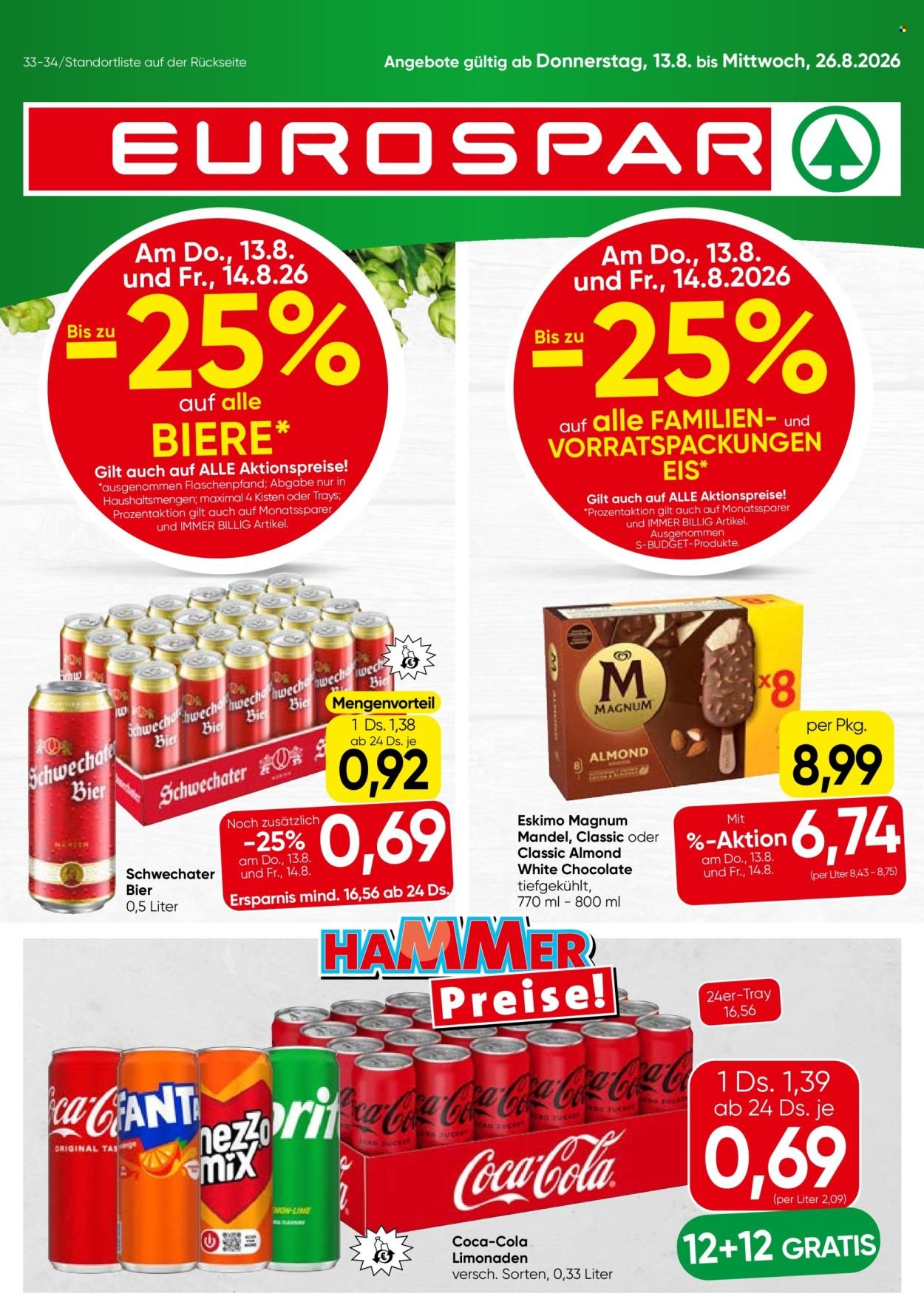 EUROSPAR Flugblatt - Ab Donnerstag, 13.8.2026