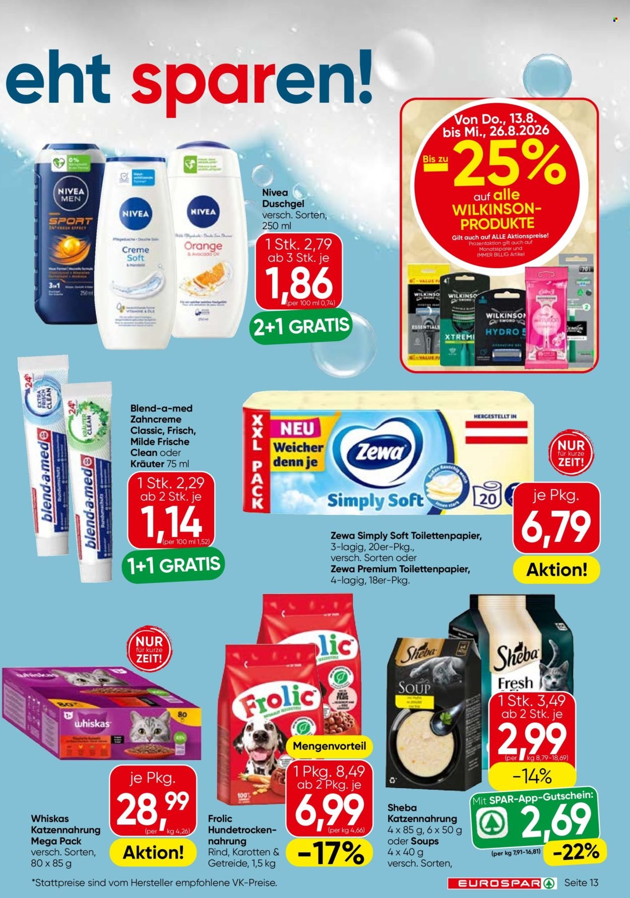 EUROSPAR Flugblatt - Ab Donnerstag, 13.8.2026