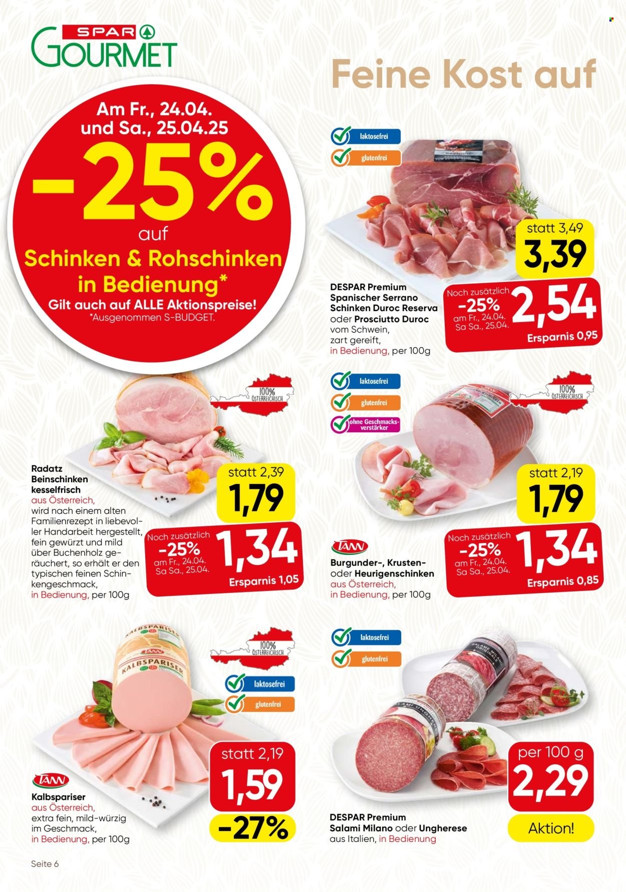 SPAR Flugblatt - Gourmet