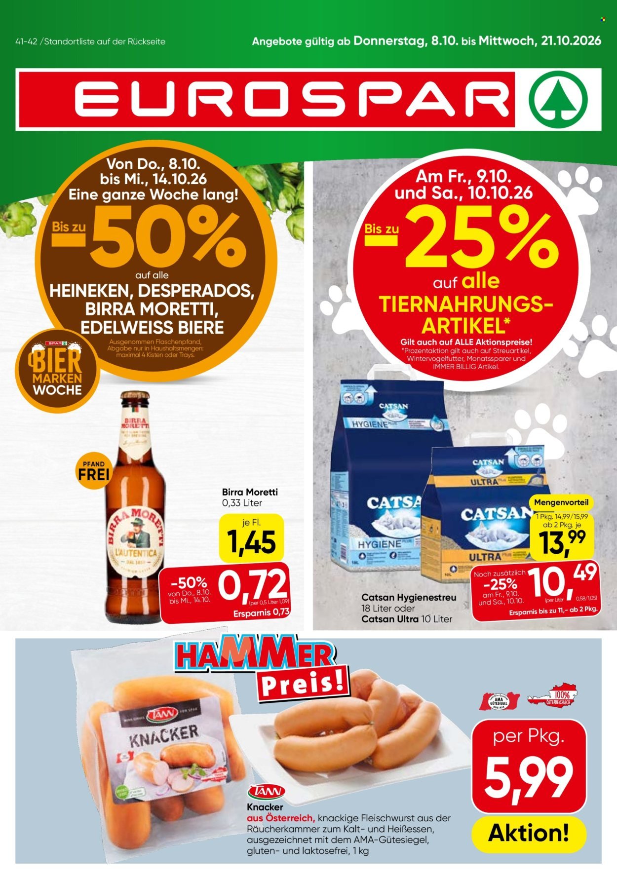 EUROSPAR Flugblatt - Ab Donnerstag, 8.10.2026