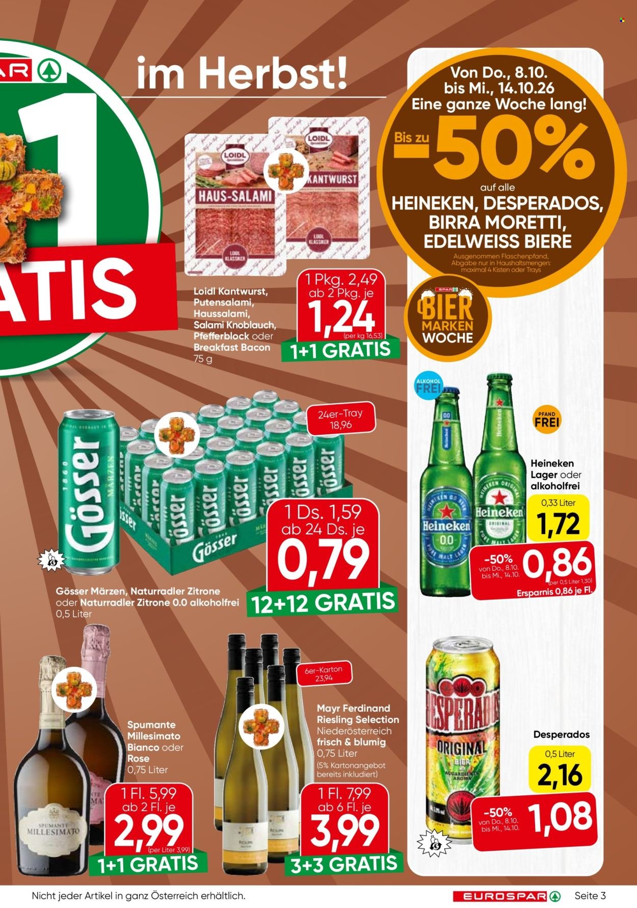 EUROSPAR Flugblatt - Ab Donnerstag, 8.10.2026