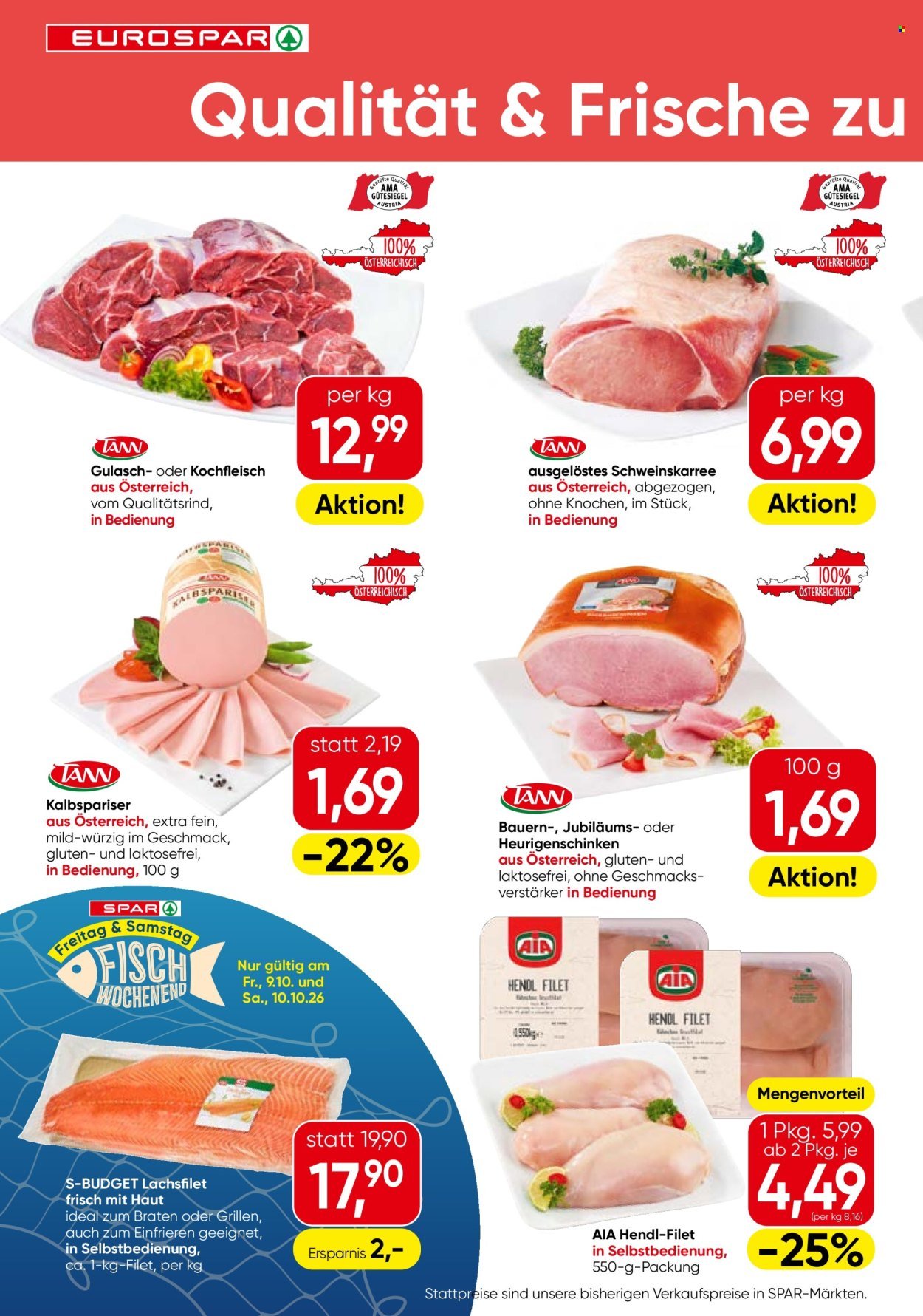 EUROSPAR Flugblatt - Ab Donnerstag, 8.10.2026
