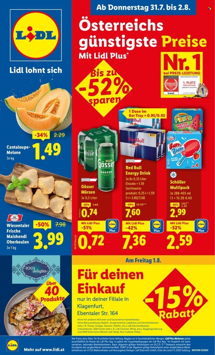 LIDL Flugblatt - Ab Donnerstag, 31.7.2025 (2025-07-31 - 2025-08-06) | 1