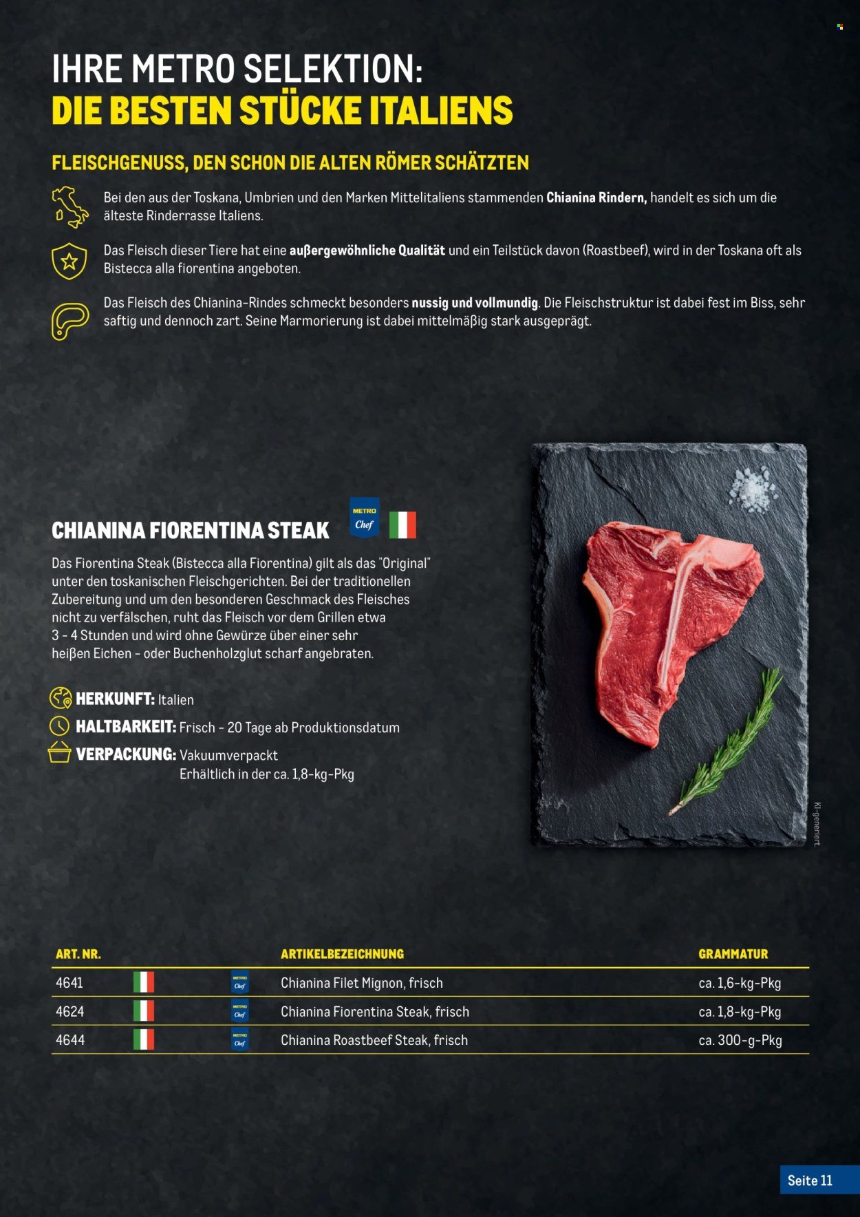 METRO Flugblatt - Fleischkatalog