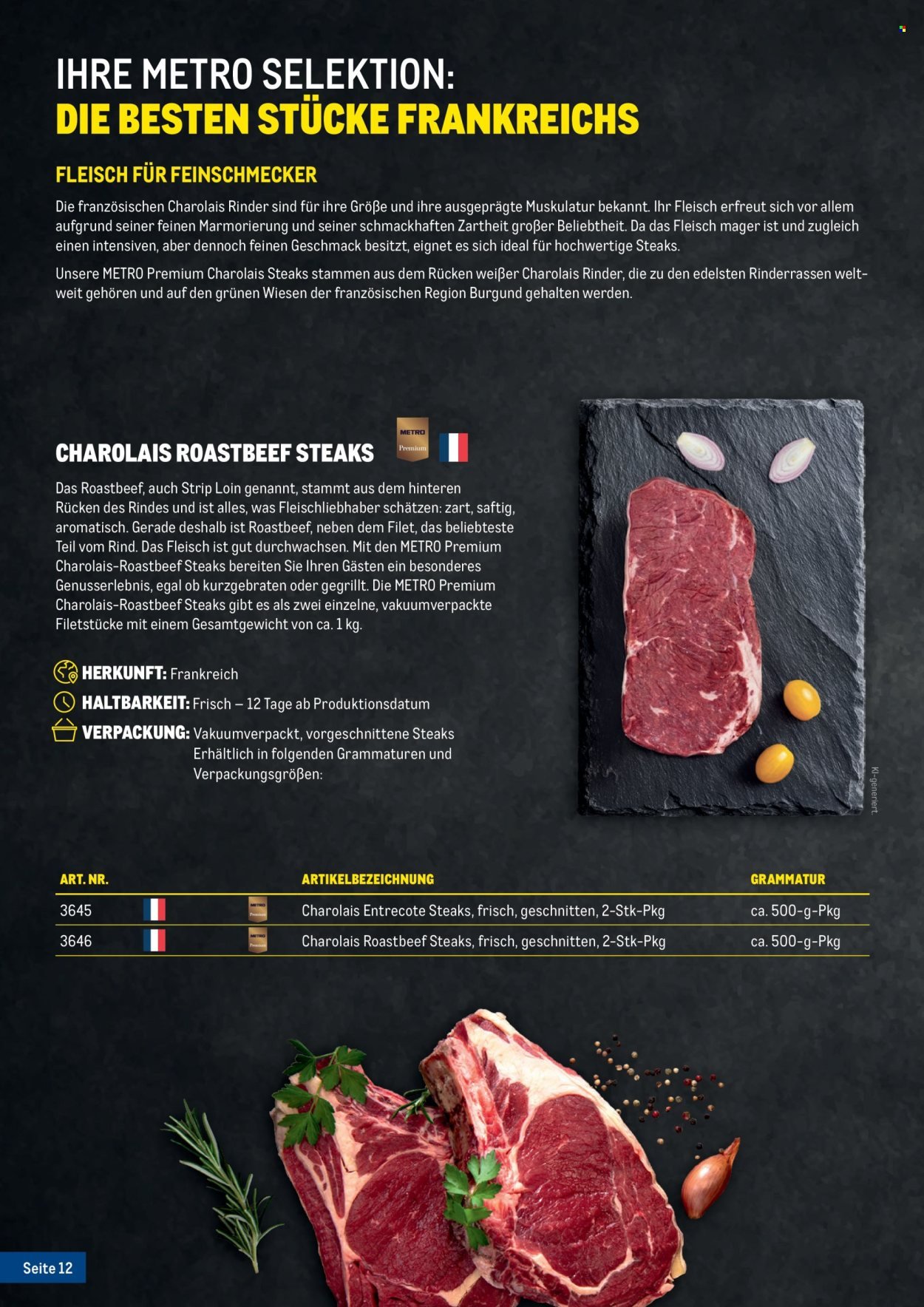 METRO Flugblatt - Fleischkatalog
