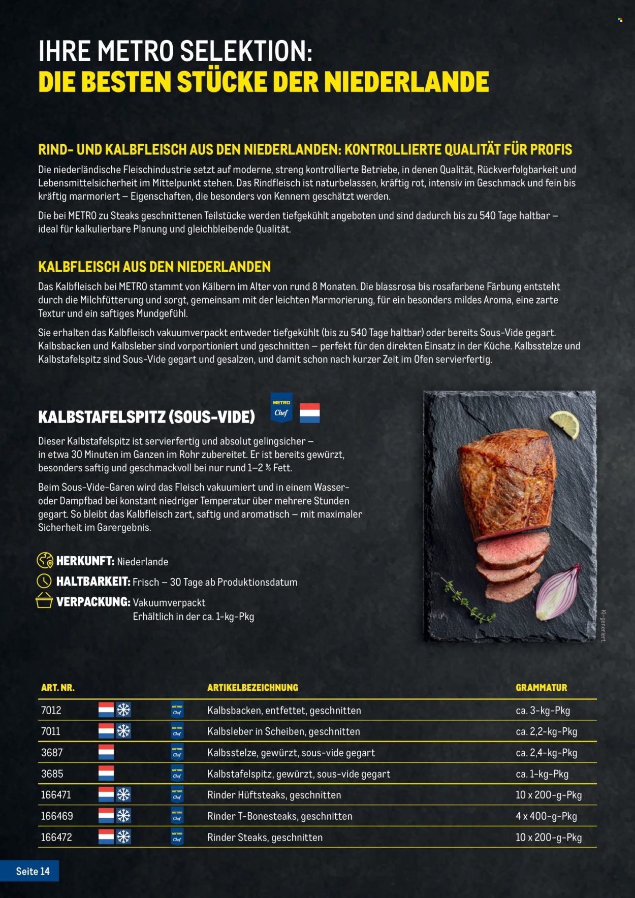 METRO Flugblatt - Fleischkatalog