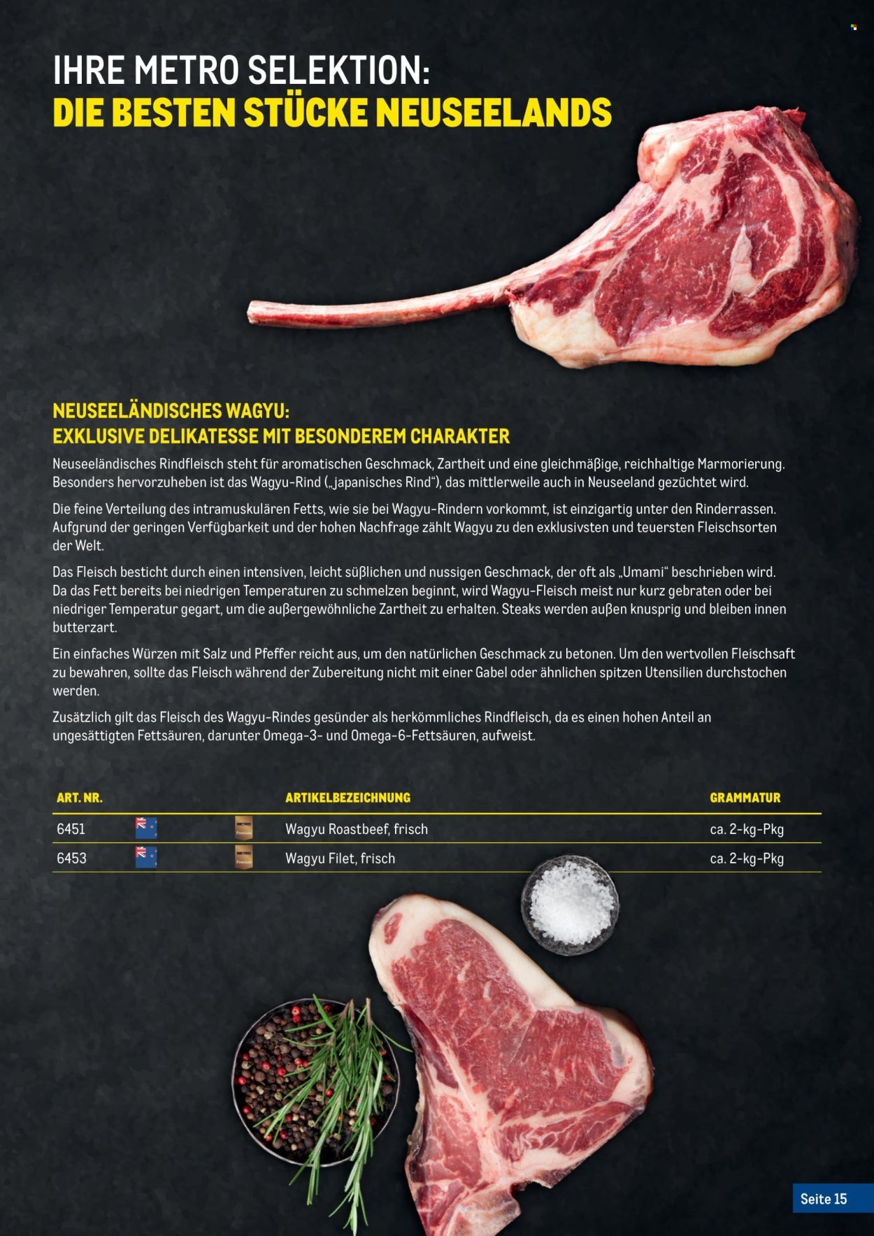 METRO Flugblatt - Fleischkatalog