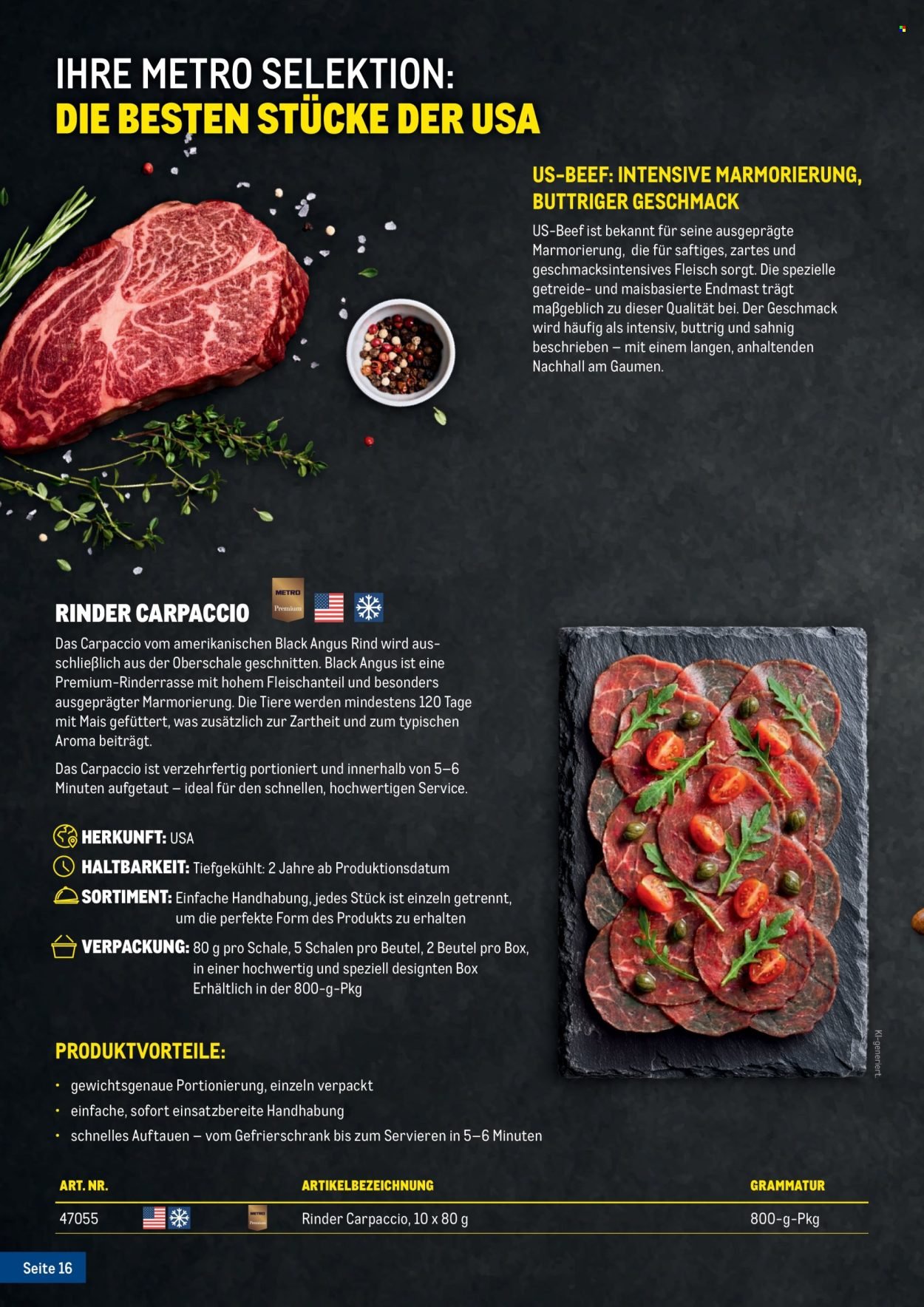 METRO Flugblatt - Fleischkatalog