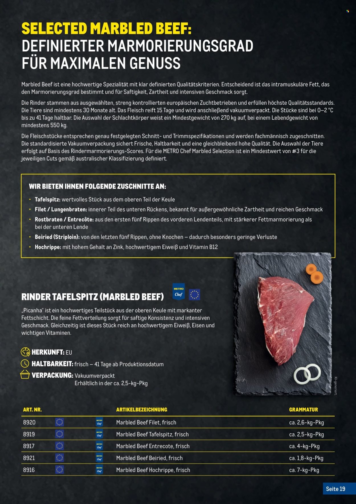 METRO Flugblatt - Fleischkatalog